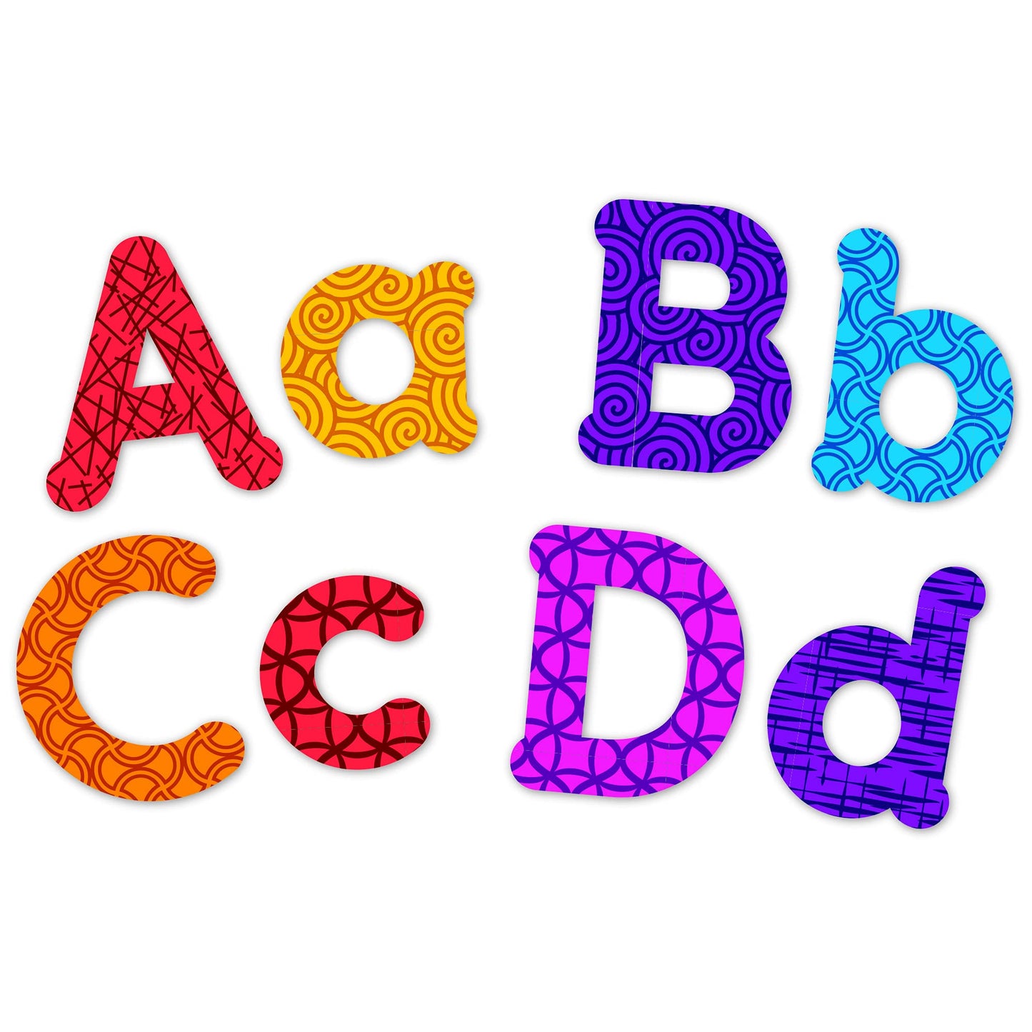 Learning Resources Colorful Magnetic Uppercase and Lowercase Letters, Whiteboard Accessories, 82 piece set, Ages 3+