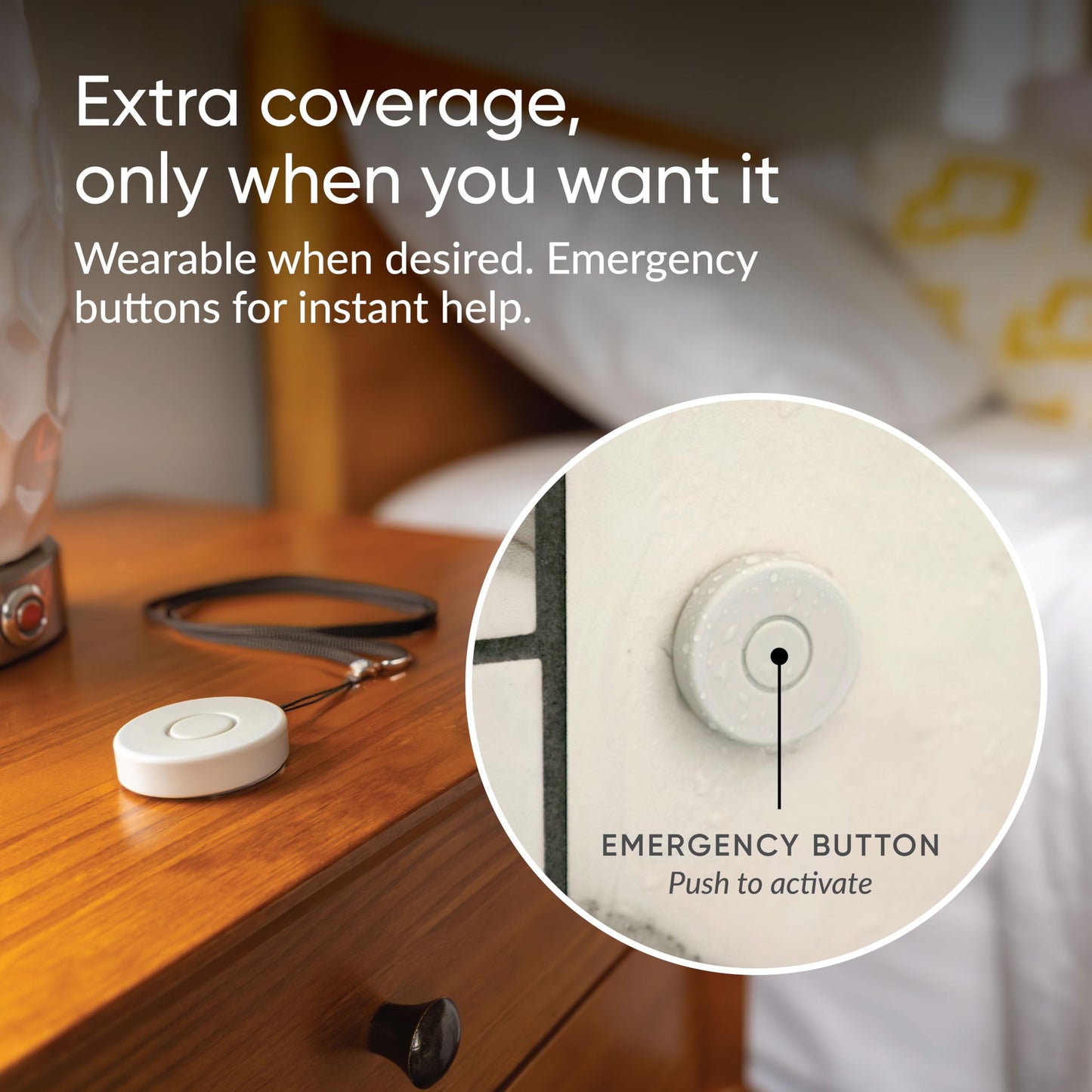 NOMO Smart Care Medical Alert System, Fall Detection for Seniors, WiFi in Home Monitoring Safety System, Emergency Call Button, Custom Fall Alert, Virtual Caregiver, 60-Day Trial, Monthly Subscription