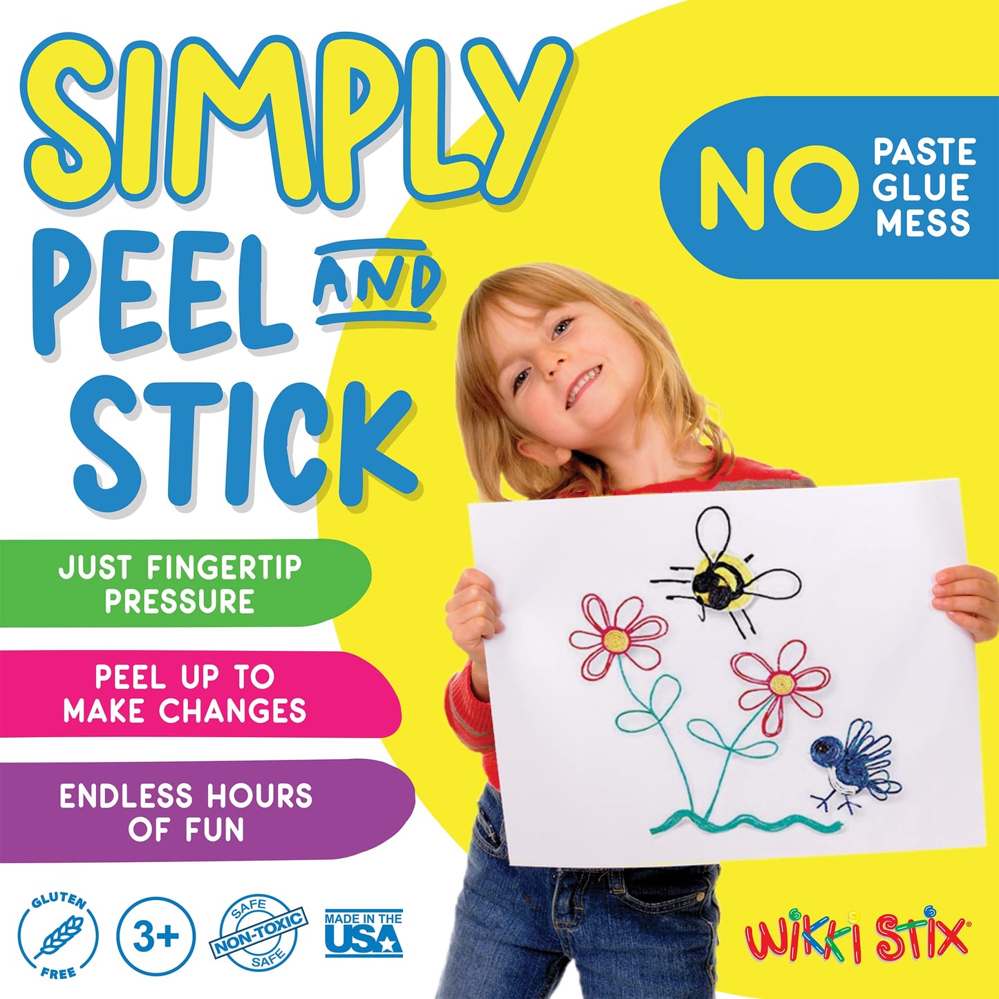 Wikki Stix Alphabet Cards Set – Hands-On ABC Letter Formation Learning Toy for Preschool & Kindergarten, 26 Reusable Letter Cards + 36 Wikki Stix, Fine Motor Skills, Phonics & Early Literacy