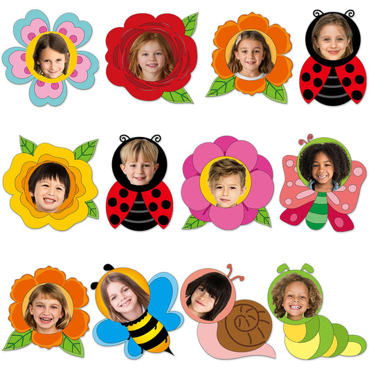60pcs Summer Flower Theme Cutouts Flowers Bulletin Board Decorations Colorful Floral Insect Paper Cutouts Summer Classroom Decor for Back to School Boy Girl DIY Craft Photo Wall Door Party Supplies