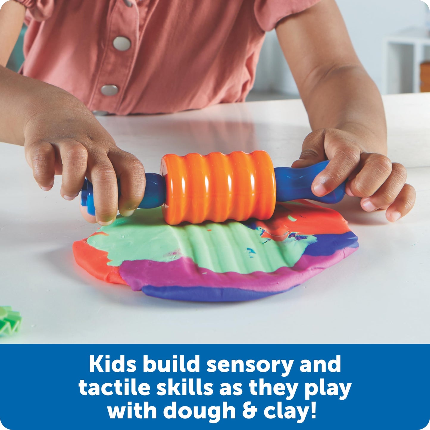 Learning Resources Helping Hands Tactile Tools - Sensory Bin Toys, Preschool Toddler Activities, Fine Motor Toy, Tools for Sensory Bins and Table, Montessori, Gifts for Boys and Girls