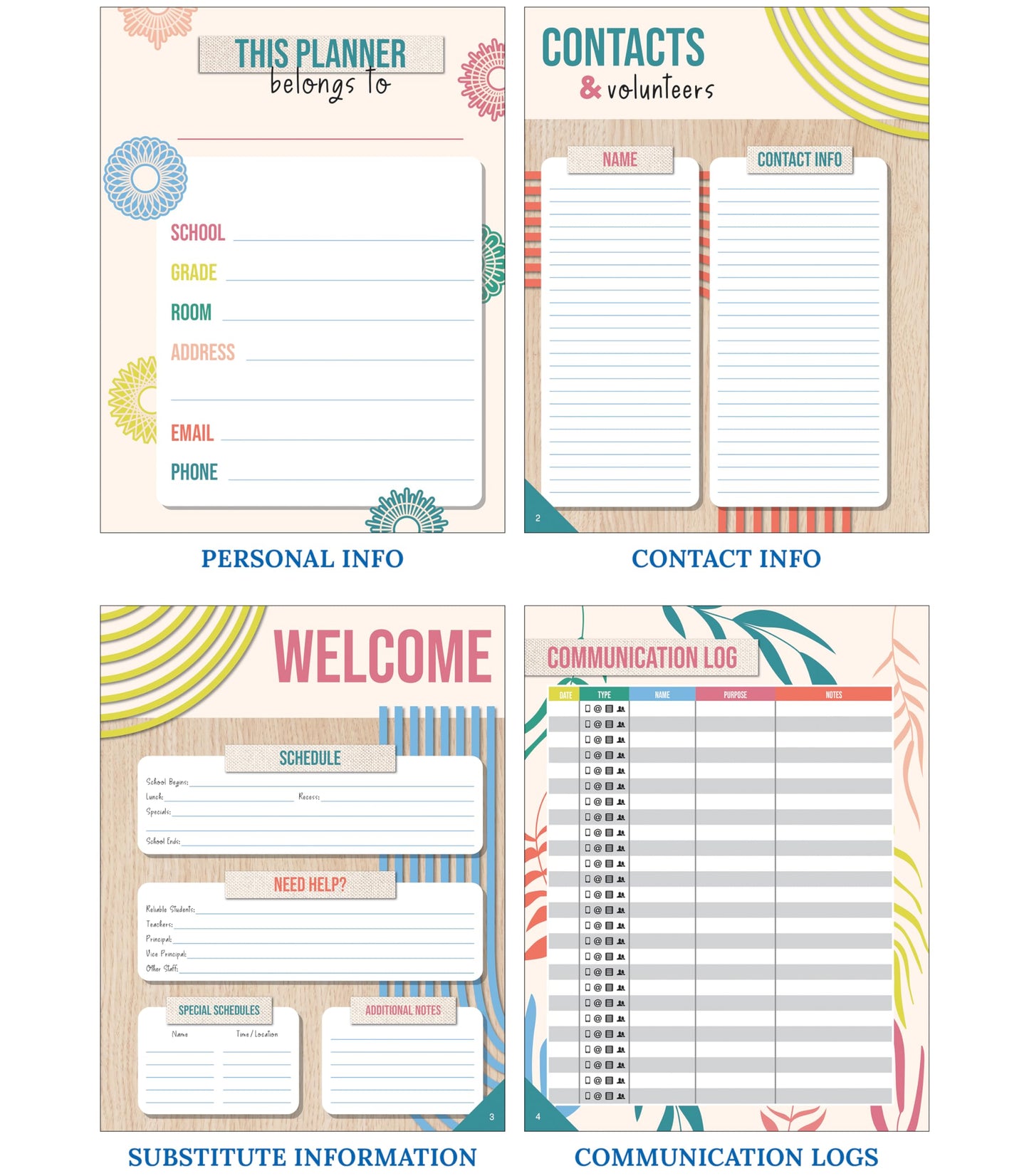 Carson Dellosa True to You Teacher Planner 2026-2027, Undated 8" x 11" Lesson Plan Book With Stickers, Class Schedule, Weekly Calendar School Supplies, Homeschool Essentials and Classroom Must Haves