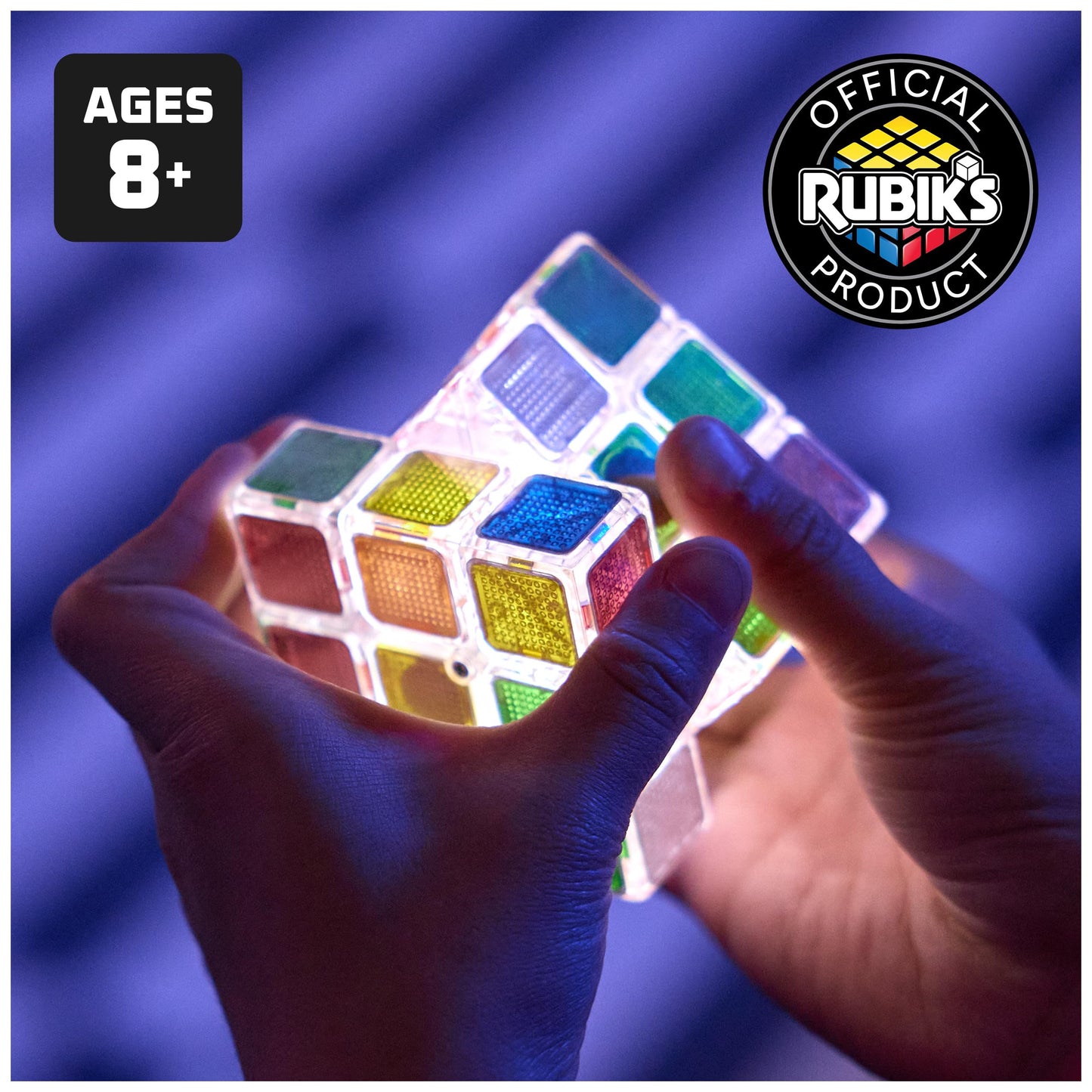 Rubik’s Cube, Pulse Cube, Light-Up Brain Teaser Puzzle for Speed Cubers, Solve the Puzzle Before the Lights Turn Off, Problem-Solving Brain Teaser & Fidget Toy for Adults, Teens, Kids Ages 8 & Up