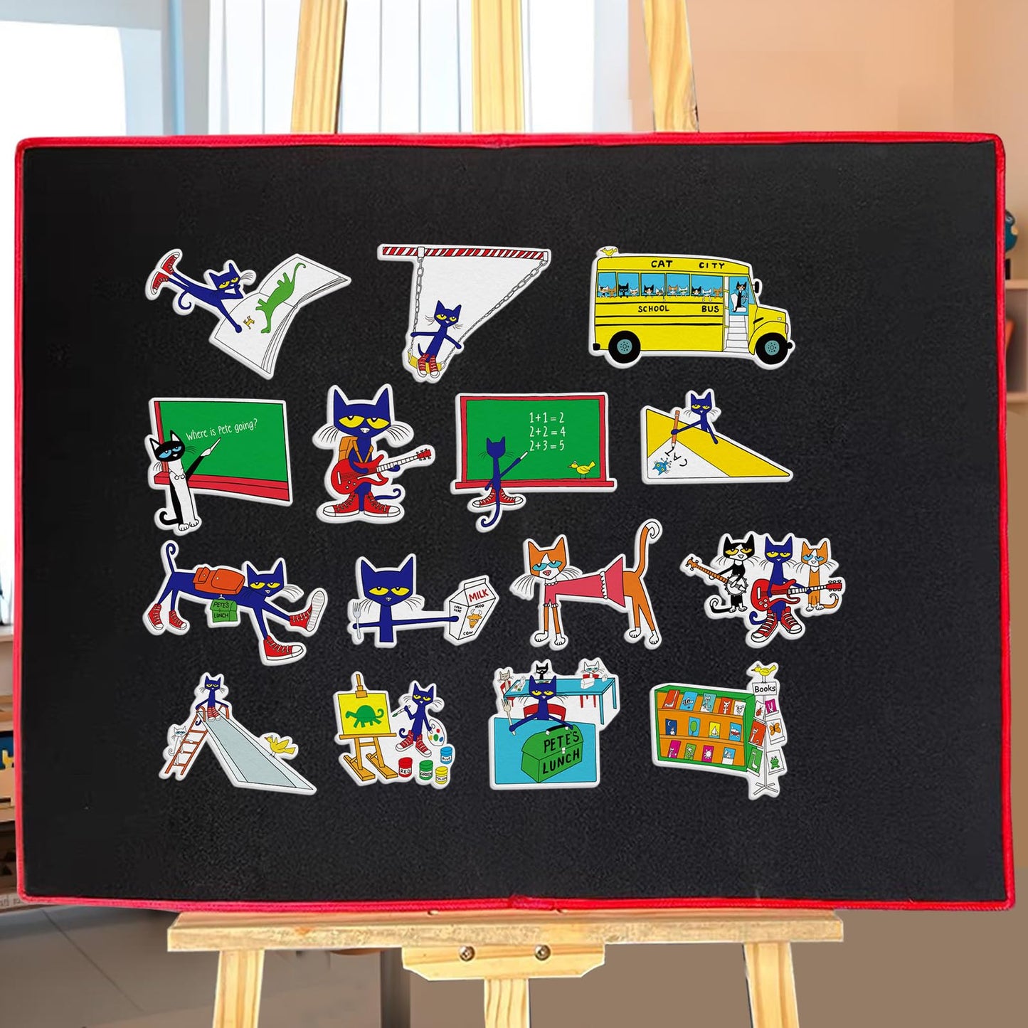 Ai fsem Pete the Cat Where Am I Felt Board Story Sets Classroom Must Haves Speech Therapy Materials Flannel Board for the Classroom Teacher Play Set