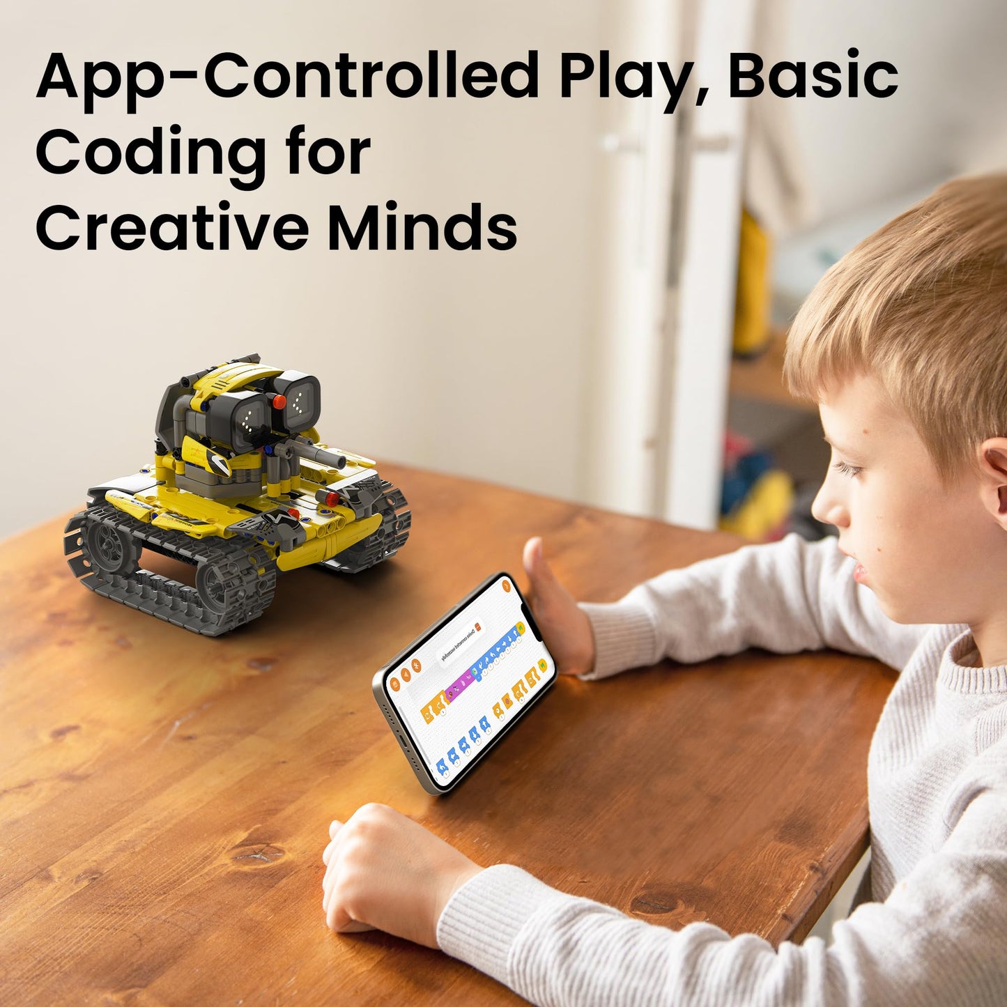 Sillbird Robot Building Kit with Remote Control for Boys Ages 8-14, STEM Coding Robotics Technic Toy Birthday Creative Gifts for Kids, Buildable 5in1 Models with 473 Pieces