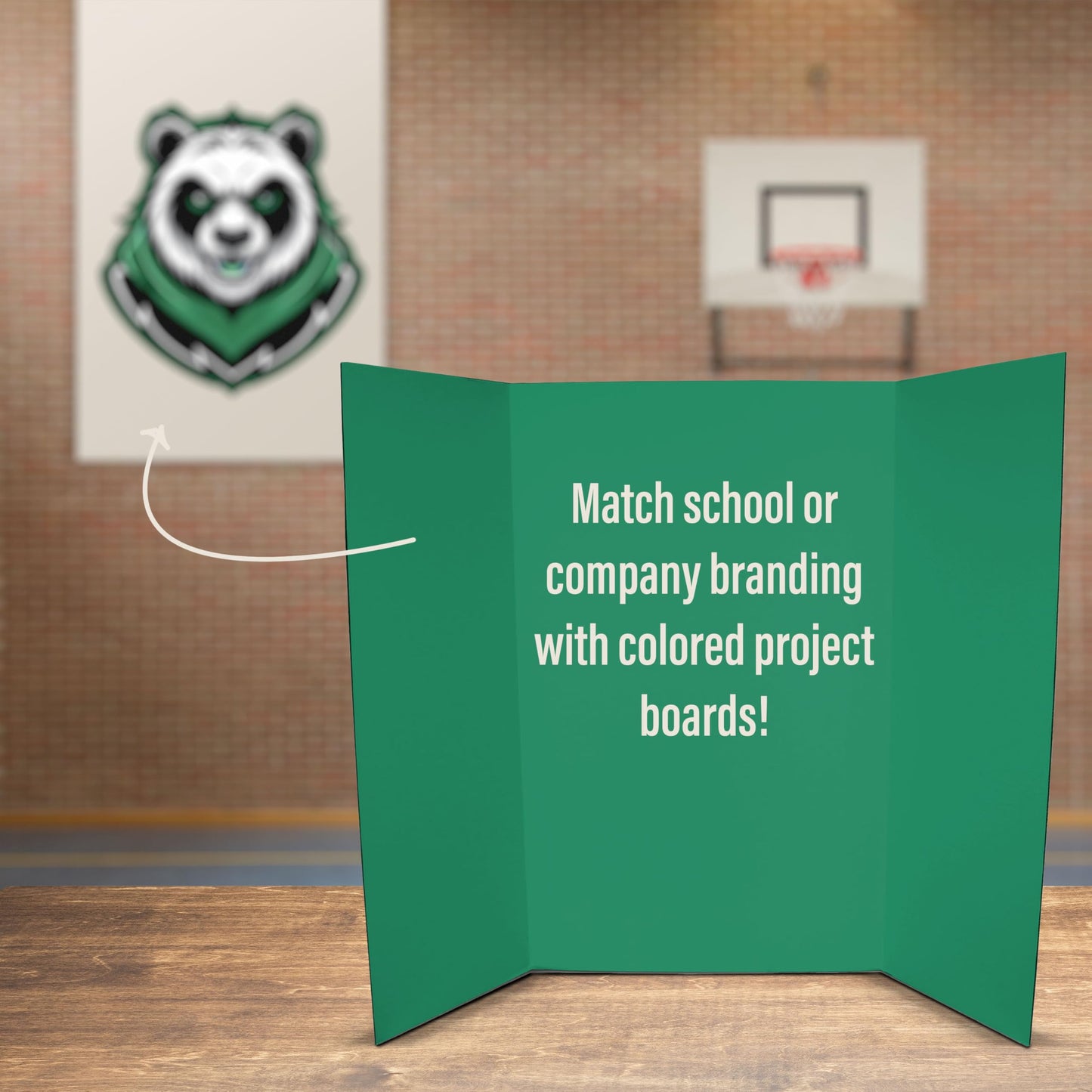 Flipside Products 36” x 48” Project Boards for Presentations, Science Fair, School Projects, Event Displays and Trifold Picture Board, Proudly Made in USA - Green - 10 Pack