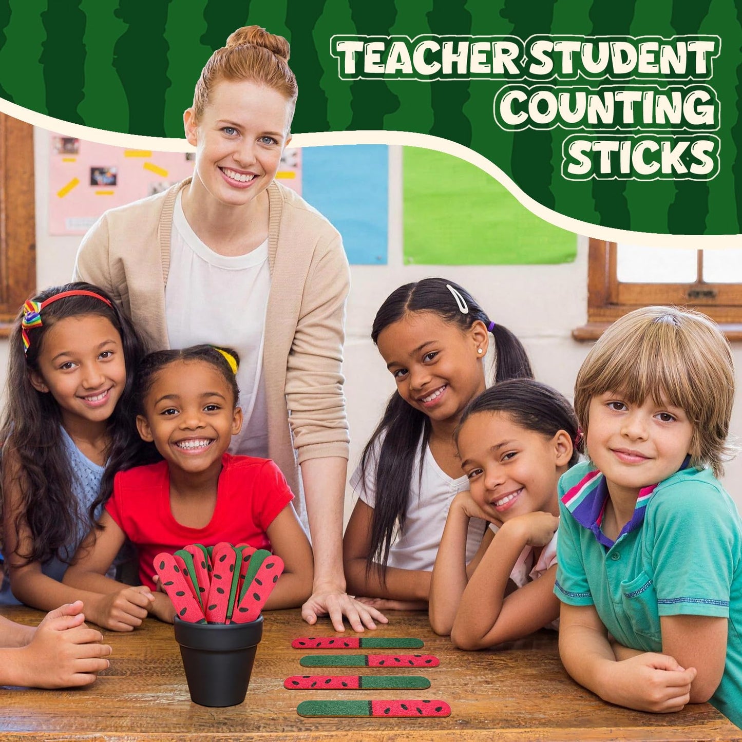 Chunful 72 Flip Name Sticks with Storage Pot Talking Flip Name Stick Counting for Classroom Back to School Management Teacher Essential Student Grouping Tally Educational and Learning Supply(Stylish)