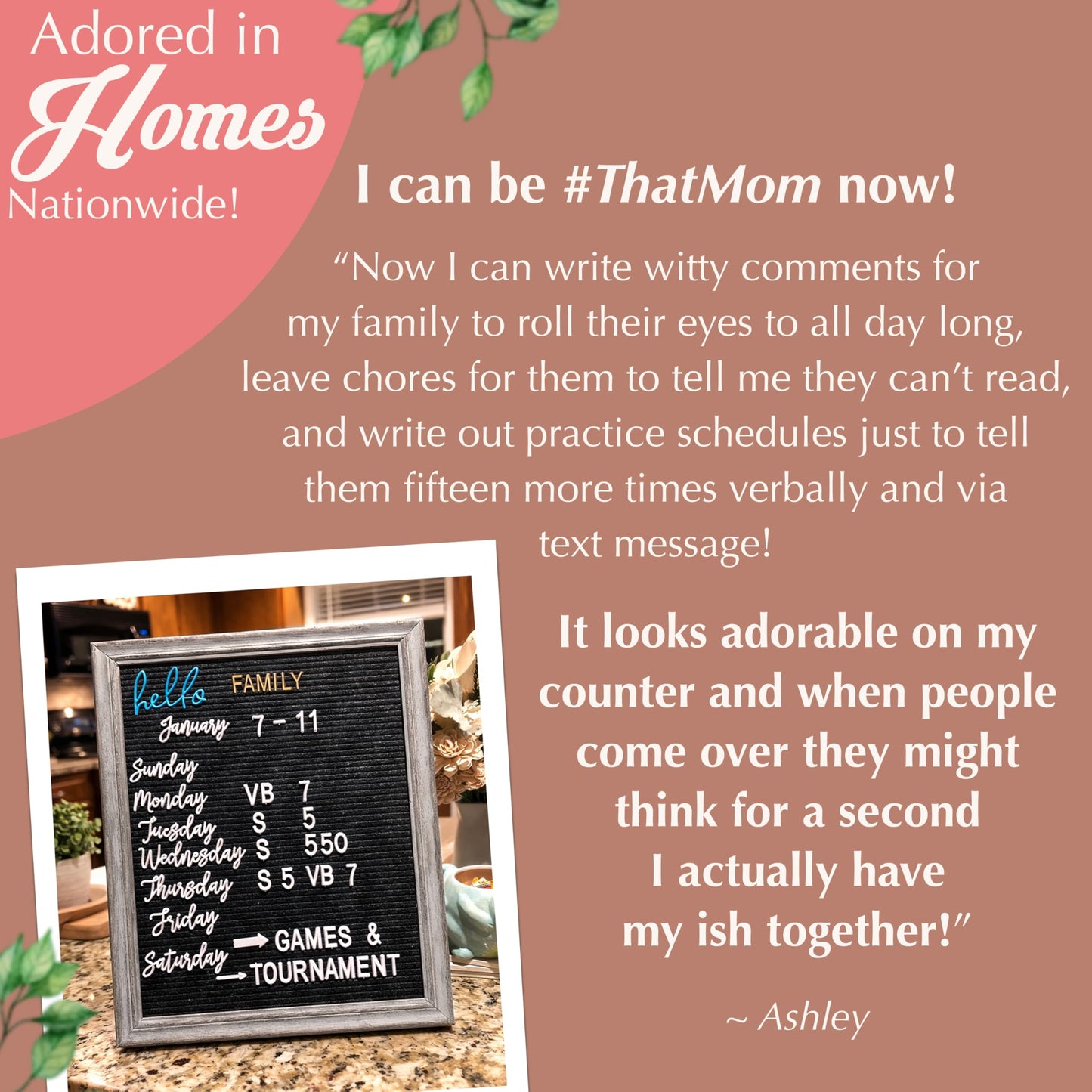 Farmhouse Felt Letter Board Sign with Stand - Rustic Wood Frame Announcement Board for New Baby, Pregnancy Announcement Sign, 12x16 Changeable Message Board with over 700 Felt Board Letters