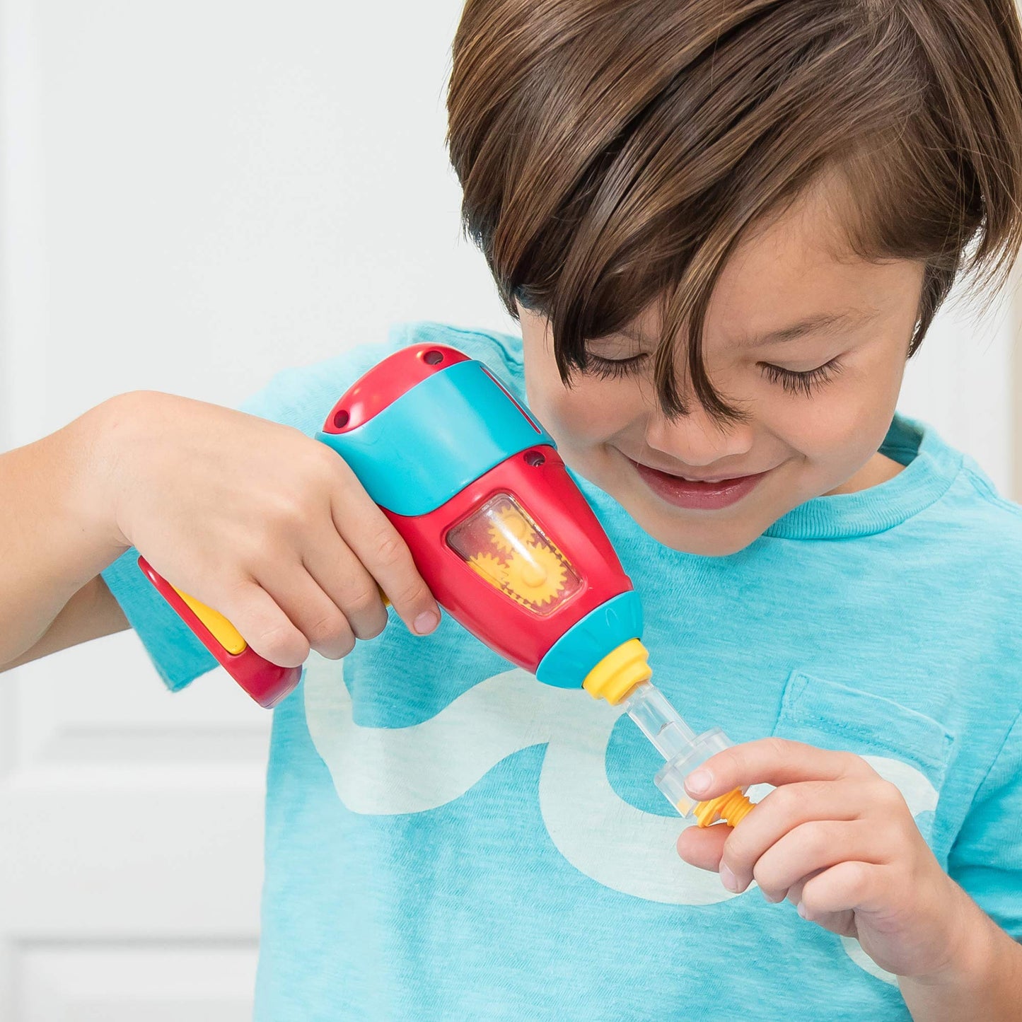 Educational Insights Design & Drill Power Drill Compatible with All Sets, Real Working, Kid-Friendly Toy Tool