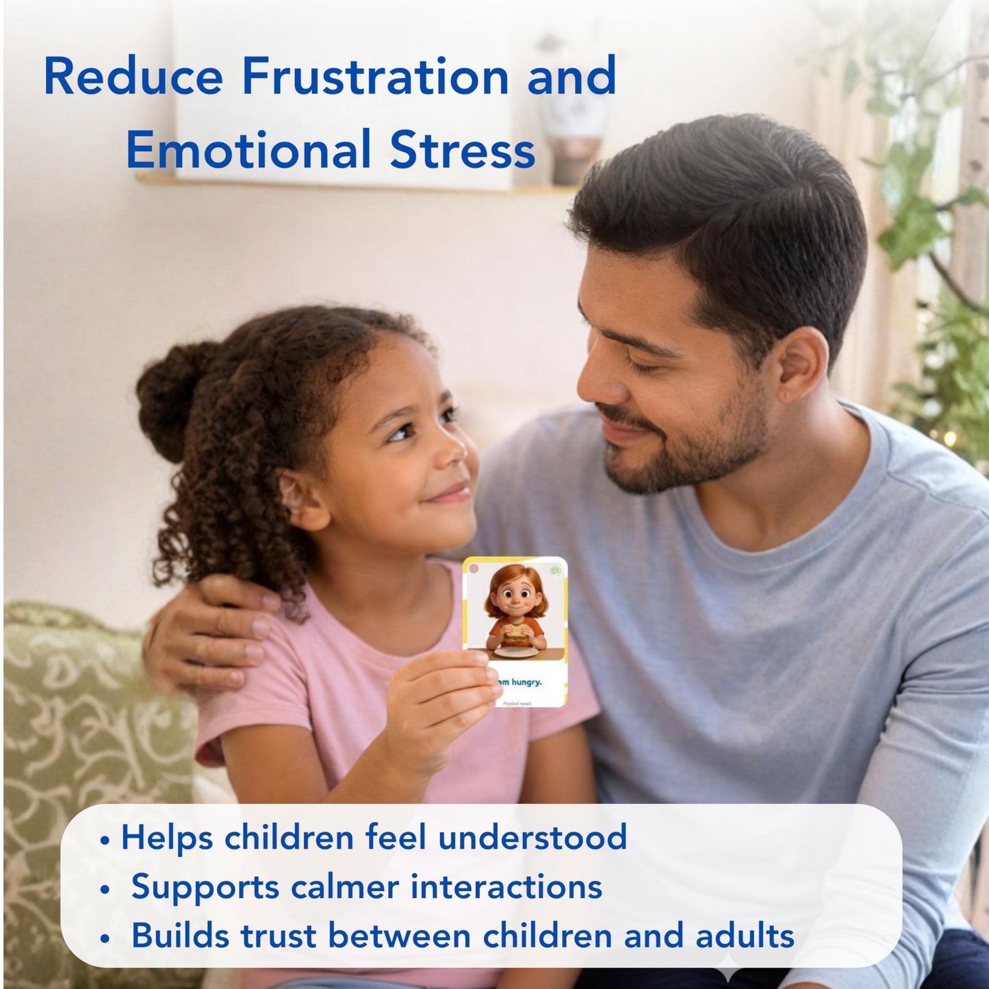 Visual Aid – Kids’ Communication Cards – 30 Durable 700gsm Flashcards for Needs & Feelings