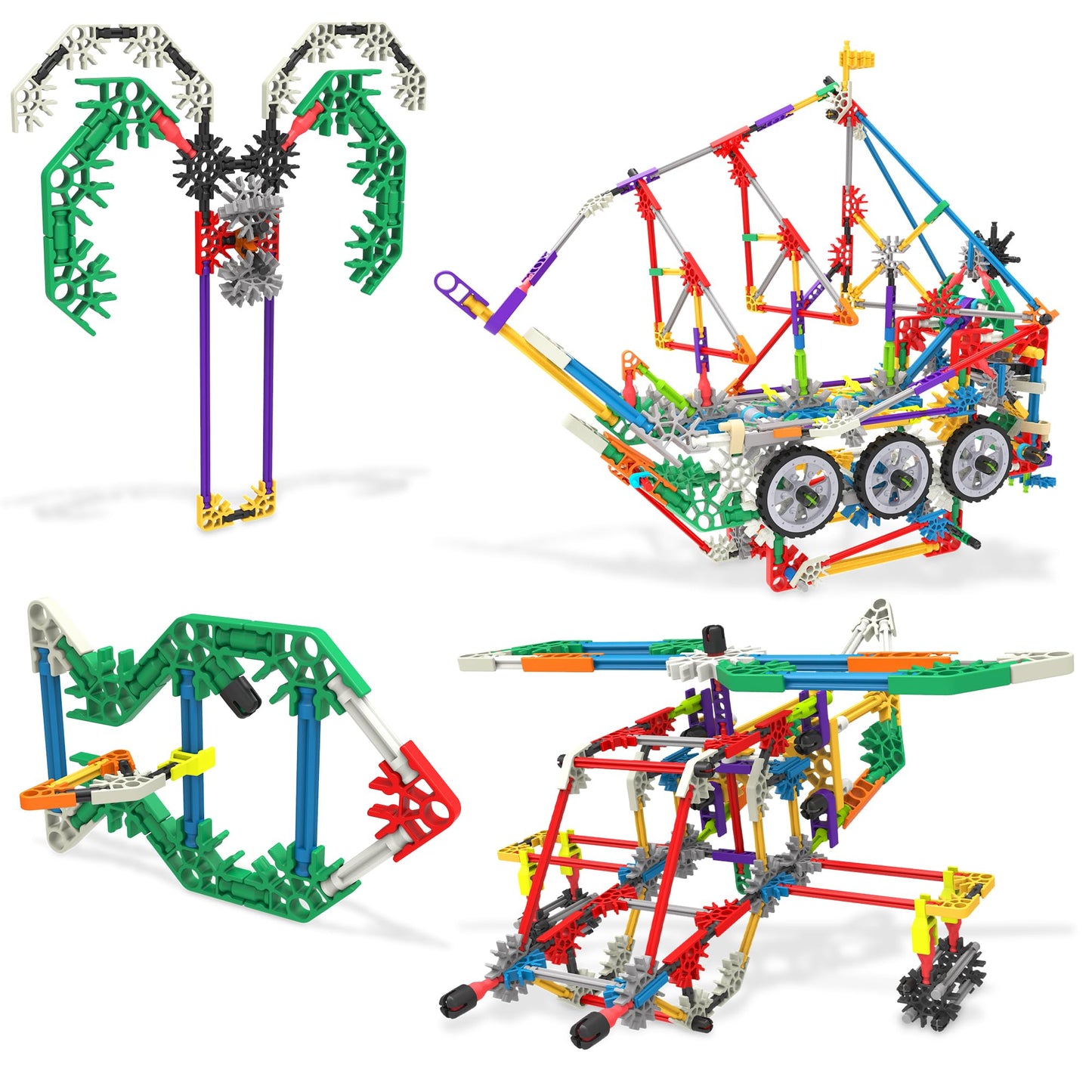 KNEX 80 Model Deluxe Set with Reusable Bag - STEM Building Kit, Kid Construction, Creative Play Toy‚ Ages 8+