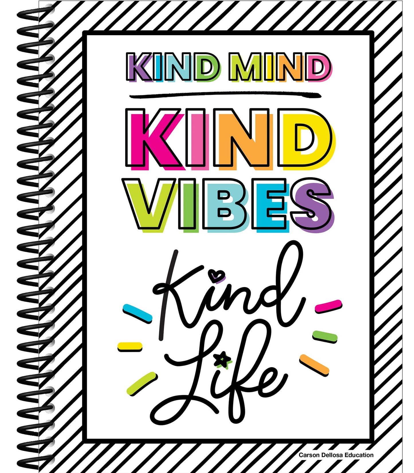 Carson Dellosa Kind Vibes Teacher Planner 2026-2027, Undated 8" x 11" Lesson Plan Book With Stickers, Class Schedule and Weekly Calendar School Supplies, Classroom Must Haves and Homeschool Essentials