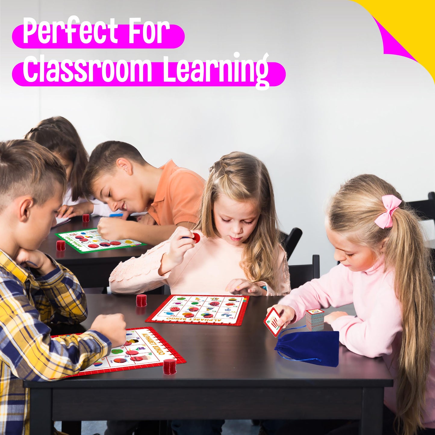 Family Bingo Game, Alphabet Animal Sight Word and Number Bingo Board Game, Counting and Matching Skills Classic Educational Game for Kindergarten and Preschool Kids, Perfect for Home and Classroom