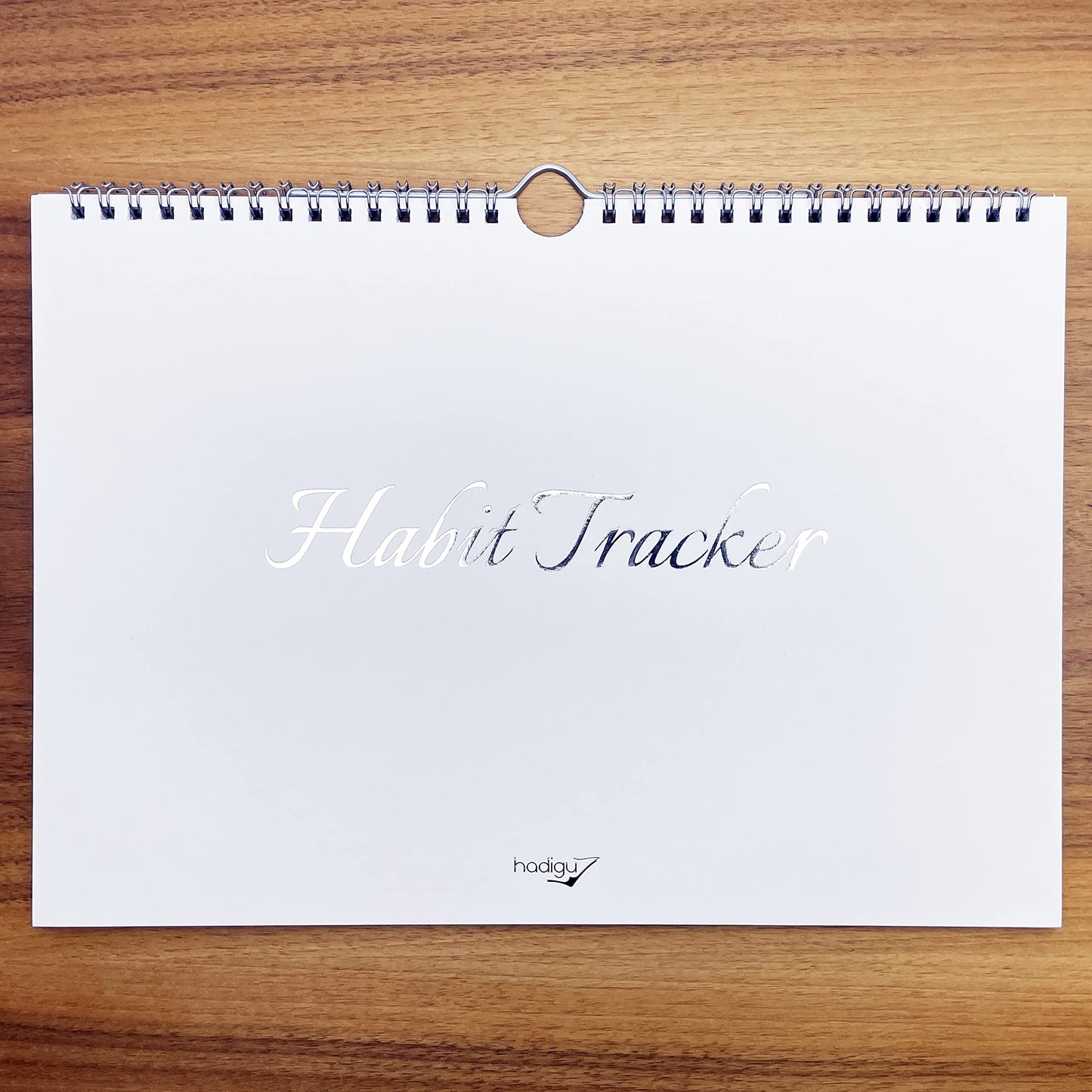 Habit Tracker Calendar (Undated 12 Month) Floral Design, Spiral Bound and Hanger, A4 Size (8,3"x11.7") Quality Heavy Paper, Monthly Habit Tracker Journal and Goal Tracker.