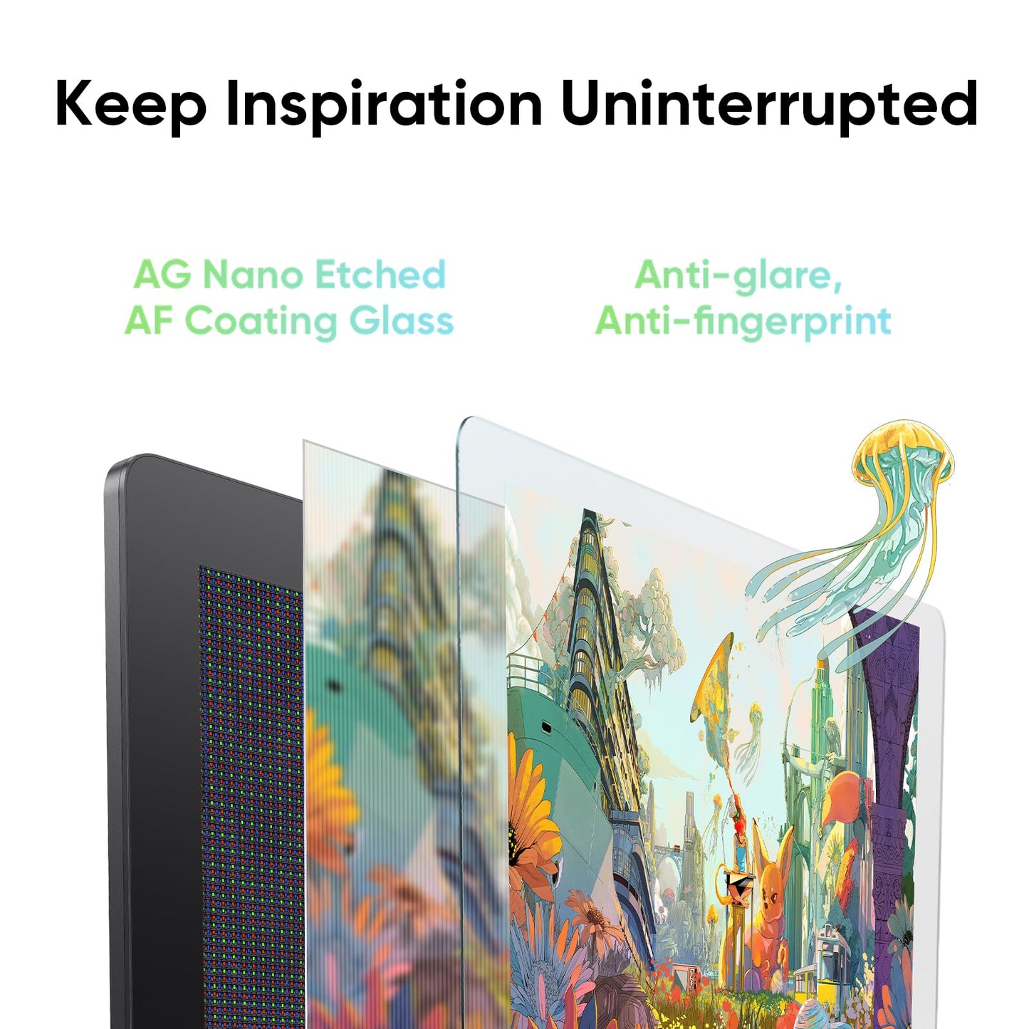XPPen Artist Pro 24 Gen2 4K Ultra HD Drawing Tablet with Screen, Dual 16384 Pen Pressure Stylus, Wireless Keydial, 99% Adobe RGB, △E<1 Graphic Tablet with Full Laminated AG Pen Display 23.8"