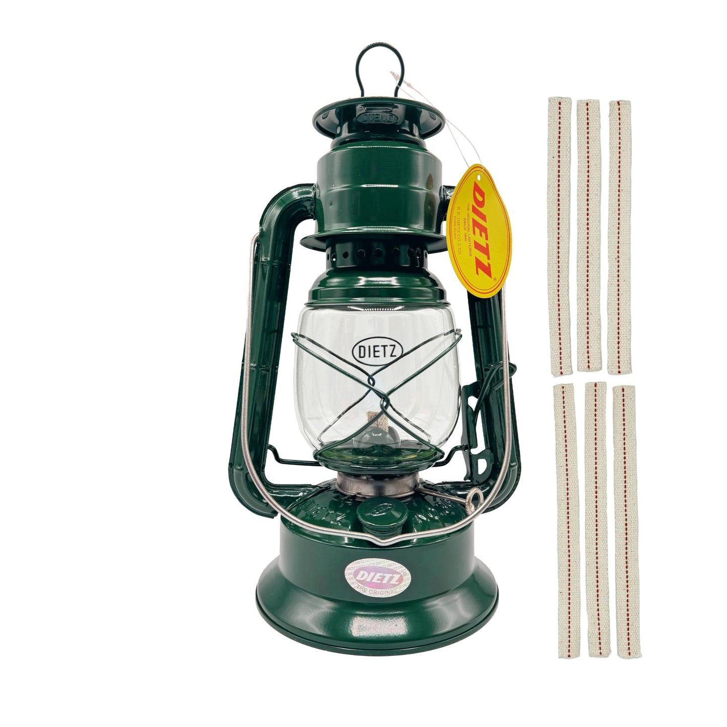 LIGHT OF MINE Little Wizard Oil Lantern, 12in Height, 17 oz Capacity, 23 Hour Burn Time, Green, Model PARE-CHIMN