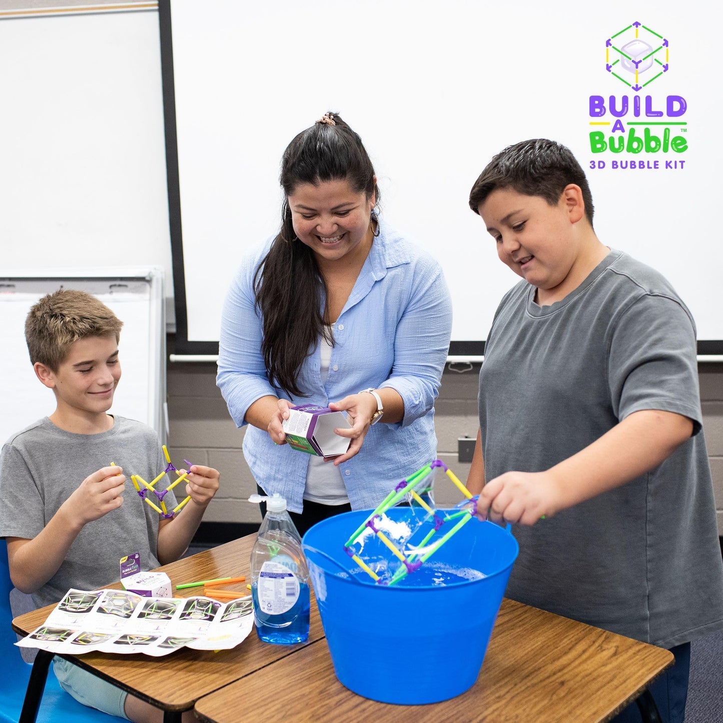 Build A Bubble Montessori 3D Bubble Maker Kit for Kids 8&Up – Fun-Filled, Screen Free Toy - 57-Piece STEM Building Toys Kit– Indoor Educational STEAM Bubble Toys That Help Your Child's Development