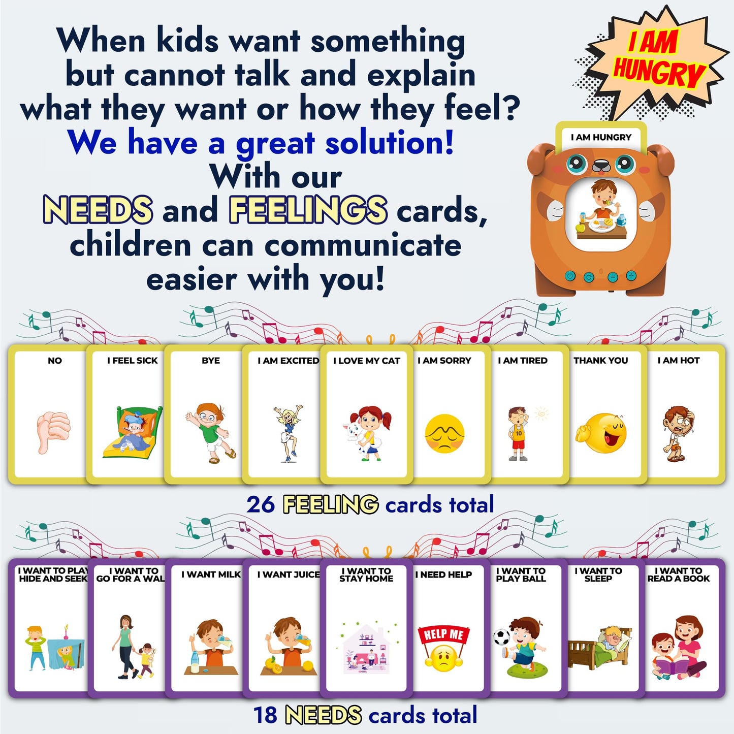 Just Smarty Talking Flash Cards for Toddlers | Alphabet Flash Cards for Kids Ages 2 3 4 5 6 | Speech Therapy and Autism Sensory Toys with Music, Phrases, ABC, Numbers, Sight Words | Pocket Toys