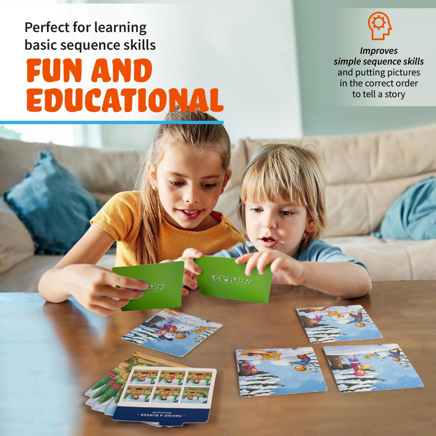 Sequencing Cards, Picture Cards, Storytelling Cards, Speech Therapy Materials, Home School Supplies, ESL, ELL, Social Skills, Combo Set