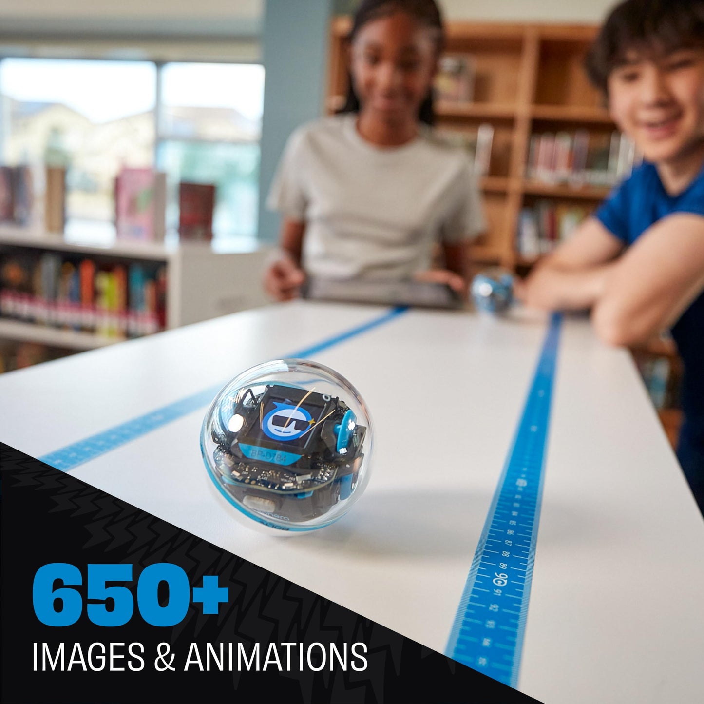 Sphero Bolt+: Coding Robot – Program with Draw, Blocks, Python & Javascript – Animated LCD Screen – Ages 8+ – Durable, Qi Charging, Waterproof