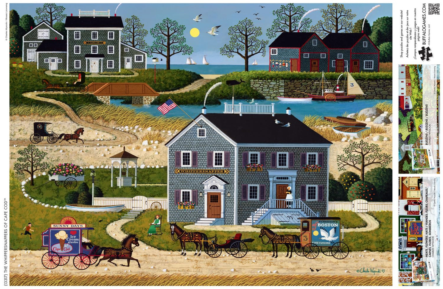 Buffalo Games - Charles Wysocki - The Whippersnappers of Cape Cod - 1000 Piece Jigsaw Puzzle for Adults -Challenging Puzzle Perfect for Game Nights - Finished Size is 26.75 x 19.75