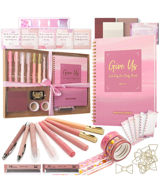 Mr. Pen- Bible Journaling Kit for Women, Bible Highlighters and Pens No Bleed, Notes, Tabs, Washi Tape & Journal for Devotions, Prayer & Christian Gifts
