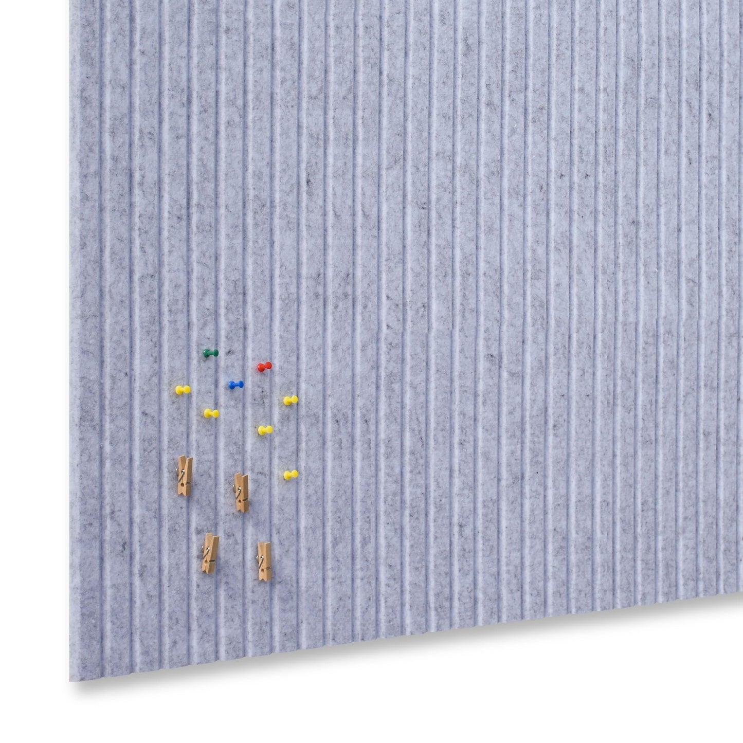 YOUDEFUL Large Cork Board Alternative-12 Pcs Self-Adhesive Felt Bulletin Board Tiles, Felt Pin Board Cork Board Tiles for Home Office Wall Decor, Tack Board 47"x35" (Light Grey
