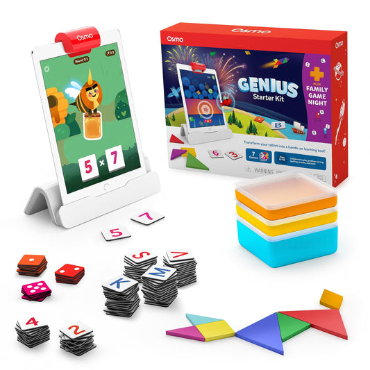 Osmo Genius Starter Kit for Kids Ages 6–10 | 7 Educational Learning Games | iPad Compatible | Educational STEM Learning System | Base Included (7 Games iPad)