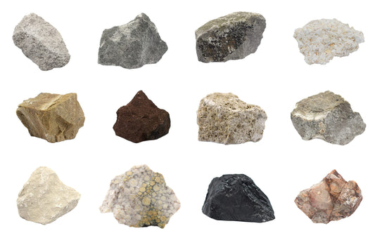 EISCO 12 Piece Introduction to Sedimentary Rocks Kit - Includes 1" Specimens - Great for Geology Classrooms & Basic Field Testing Labs - Tech Cut Rocks