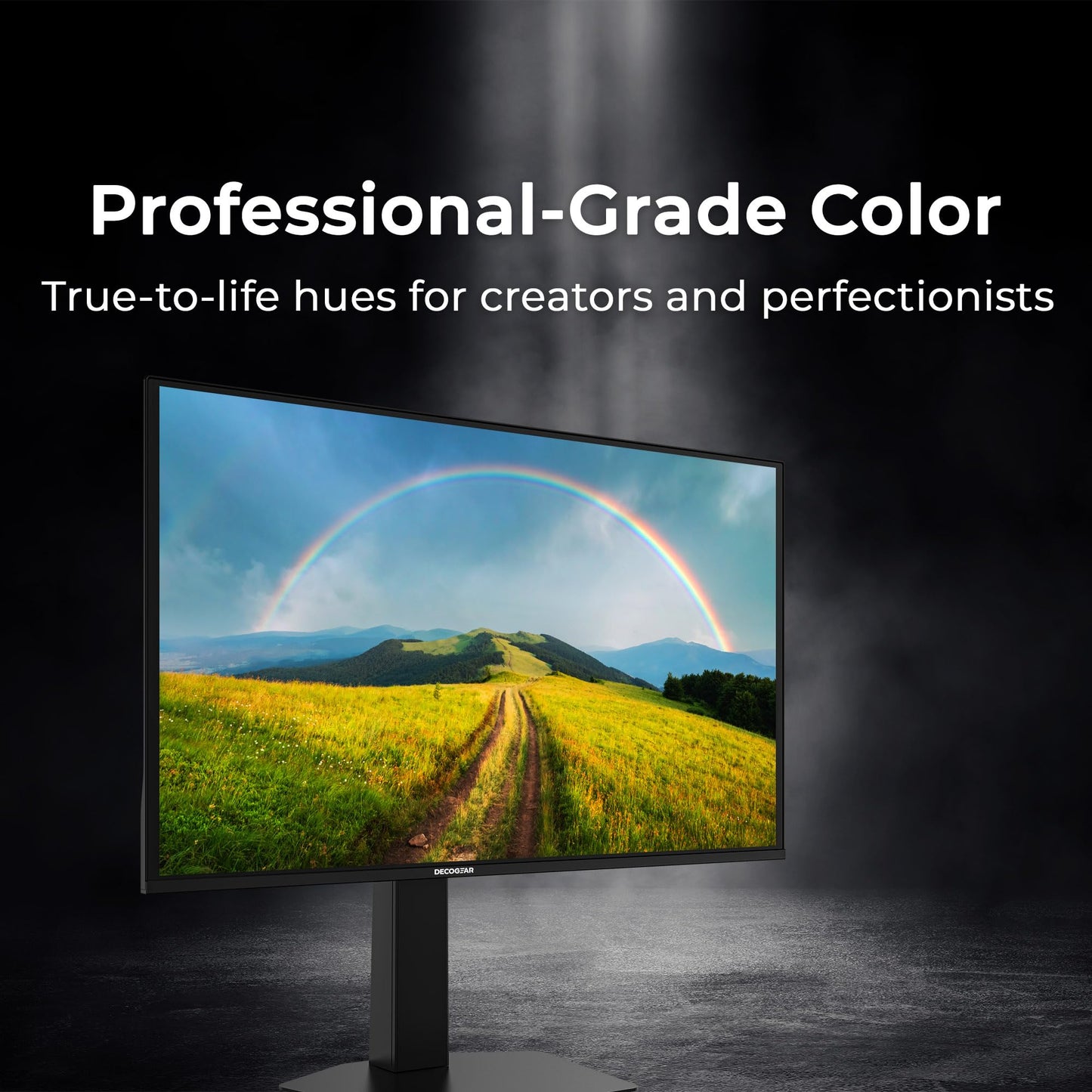Deco Gear 27 QHD OLED Gaming Monitor | 280Hz 0.03ms Response, HDR400, Adaptive Sync, 99% sRGB, 1.5M:1 Contrast, Borderless Design, Height Adjustable Stand, HDMI 2.1, DisplayPort 1.4