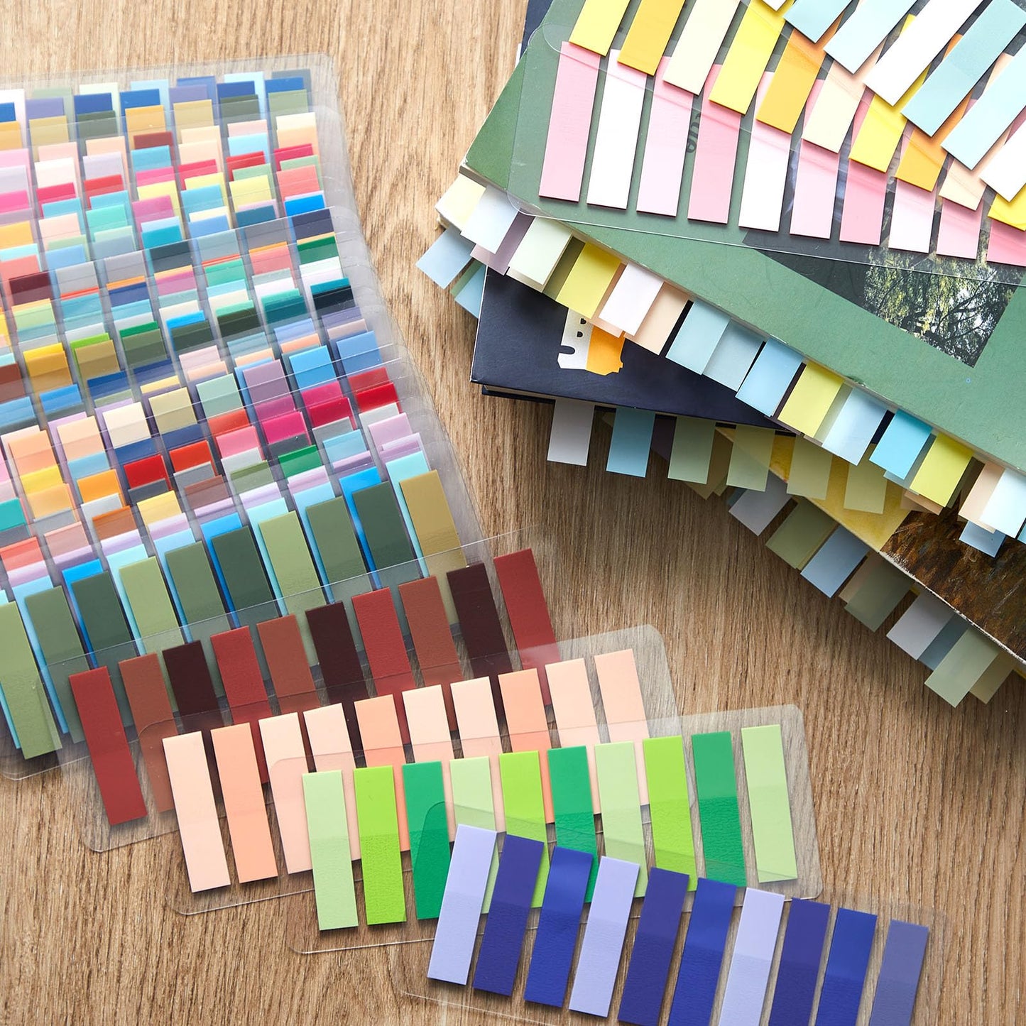 ReliThick 8000 Pcs Writable Sticky Tabs, 40 Colors Book Notes for Annotating Books, Self-Adhesive Index Tabs for Bible, Planner, Notebook, School & Office Supplies