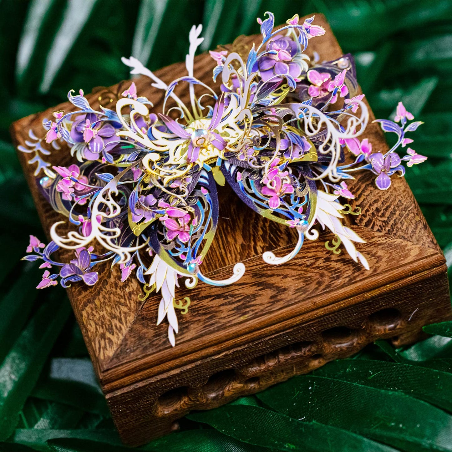 MU 3D Metal Puzzles for Adult Flower and Butterfly B-Nige, Insects Animals Floral Puzzles Metal Model Kits Building,Birthday Gift Brain Teaser DIY Sets Home Decor