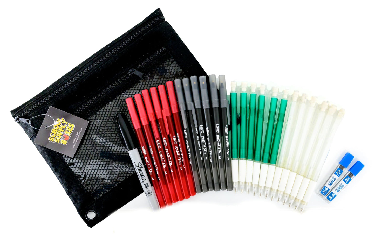 School Supply Boxes | High School Bundle (1 Box) | Back to School Essentials Kit for Students & Teachers | Includes 1" Binders, College-Ruled Notebooks, Highlighters, Markers, & More