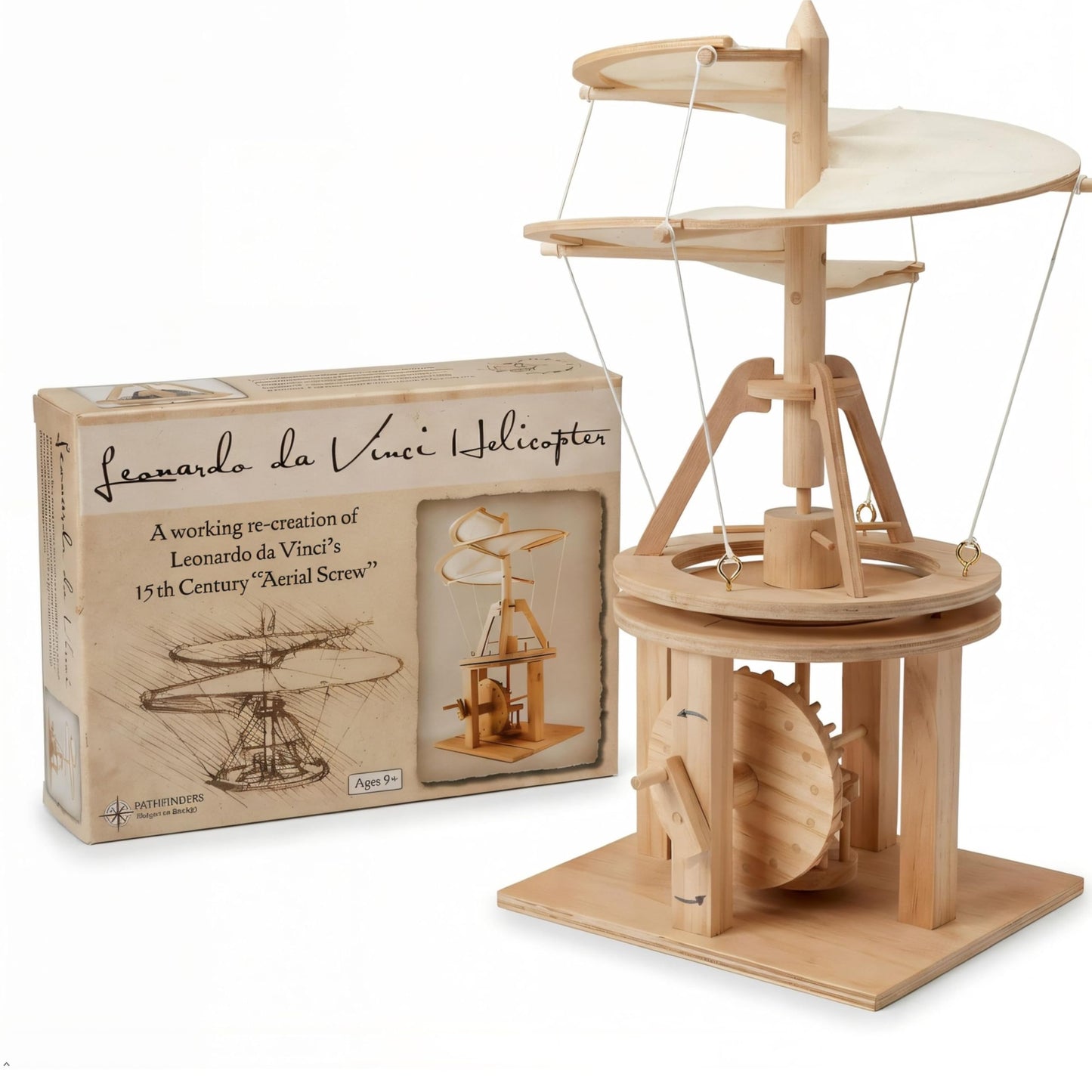 Pathfinders STEM Kit – Leonardo da Vinci Helicopter Model kit Science Kits | stem Toy Physics Toys | Engineering | Learning Resources