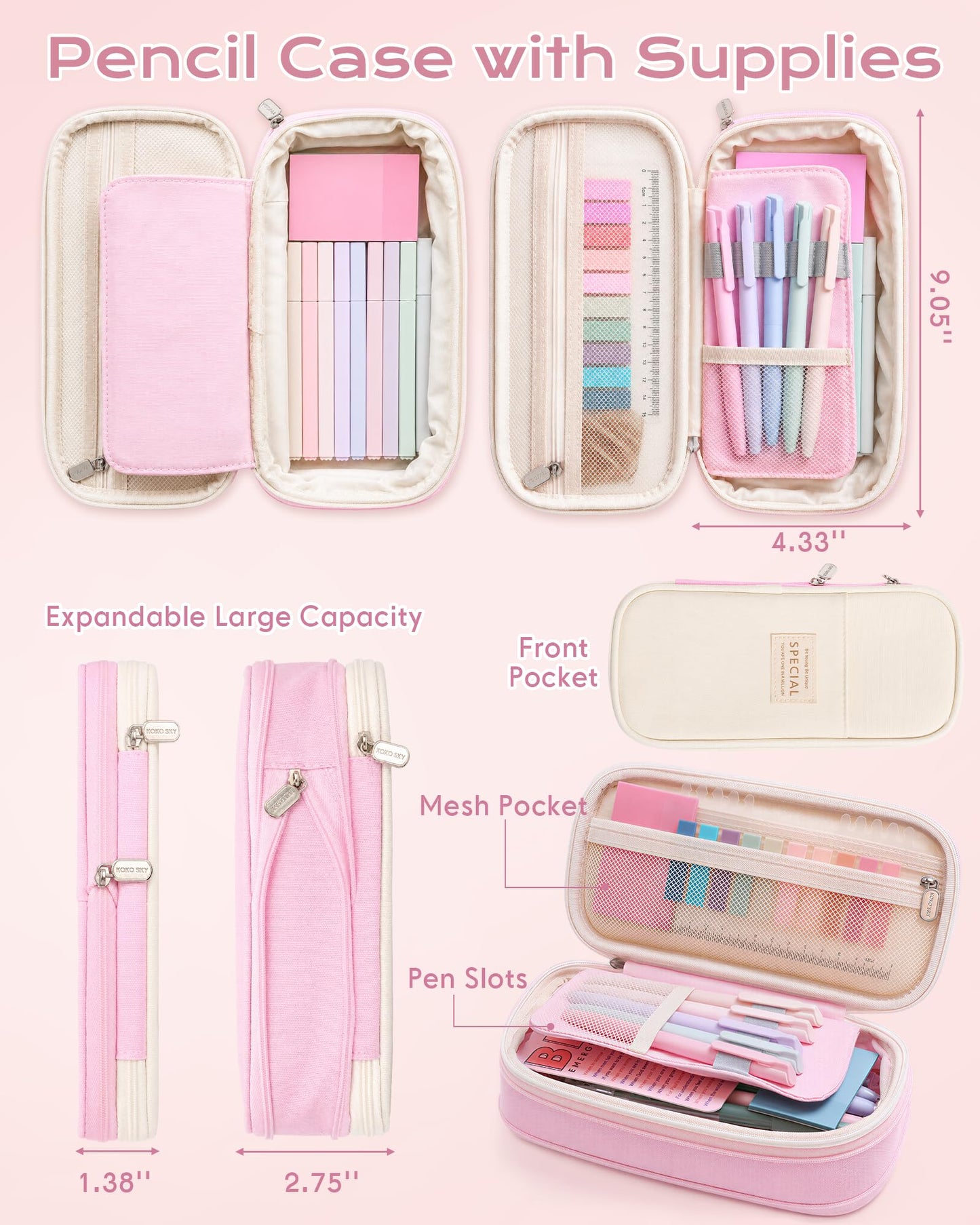 XKDOUS 60 Pcs Bible Study Supplies, Bible Study Kit for Women, Bible Journaling Supplies with Spiral Notebook Journal, Bible Tabs, Pen Case and More, Bible Highlighters and Pens No Bleed for Books
