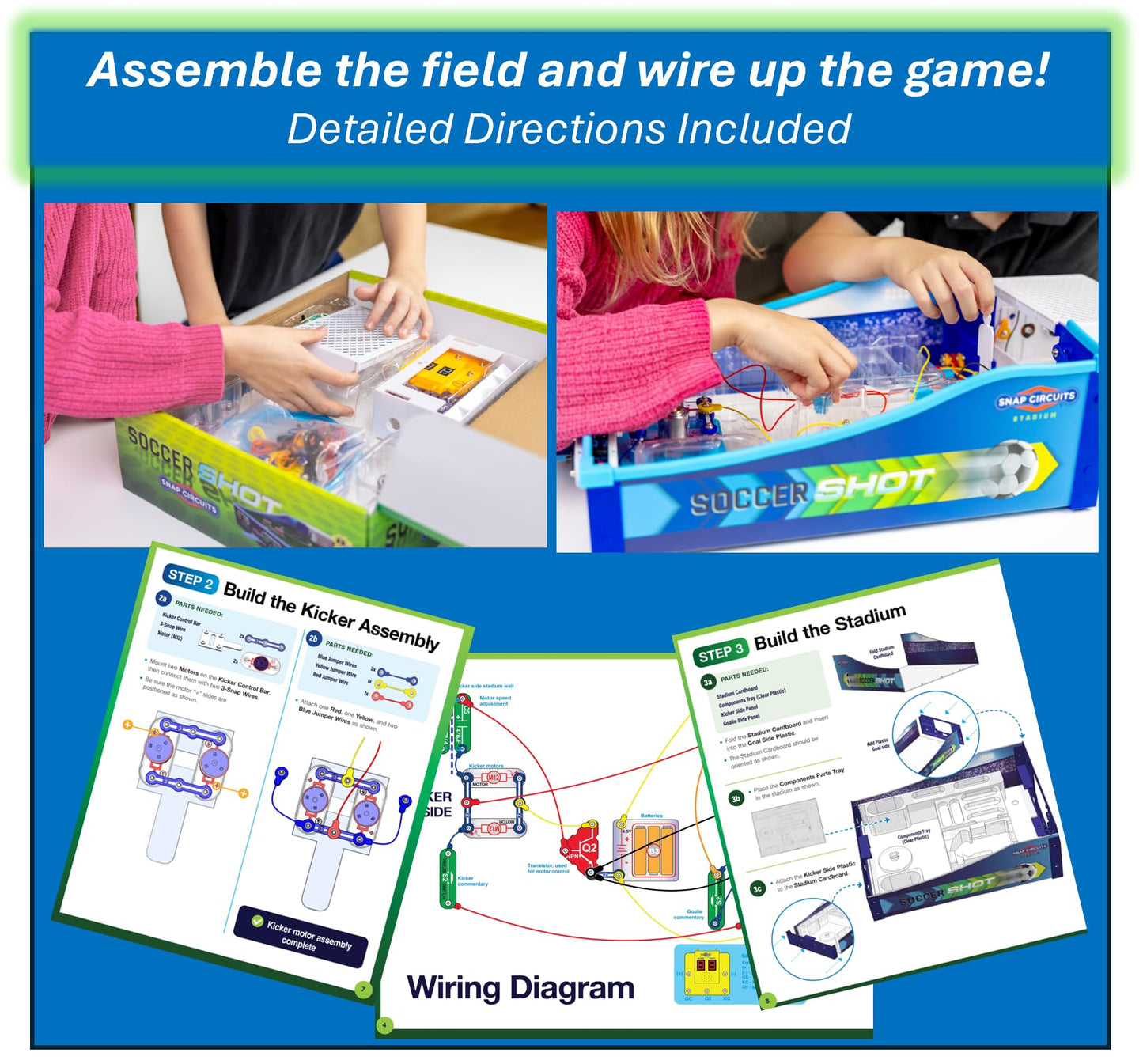 SNAP CIRCUITS Soccer Shot | Soccer Game | 2-Player Game | Tabletop Game | STEM Toy | 7+ Years