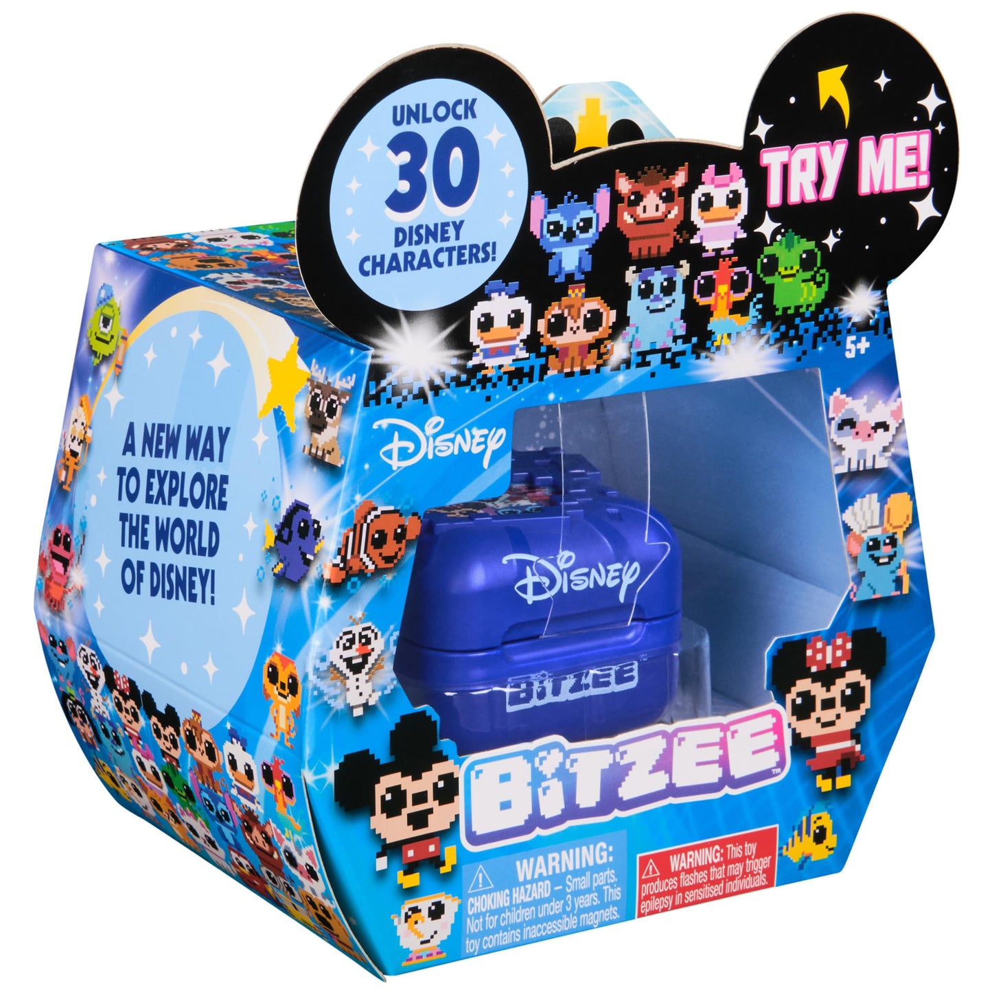 BITZEE, Disney with 30 Interactive Characters Inside, Reacts to Swipes, Tilts & Taps, Disney Toys & Digital Pet Boys & Girls Toys