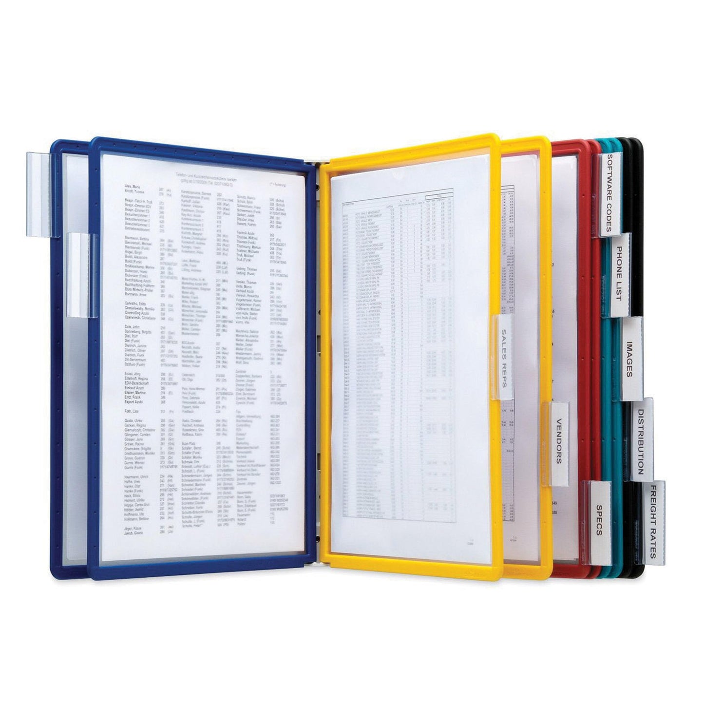 Durable Vario Wall Reference System, 10 Panels, Assorted Borders And Panels (Pack of 6)