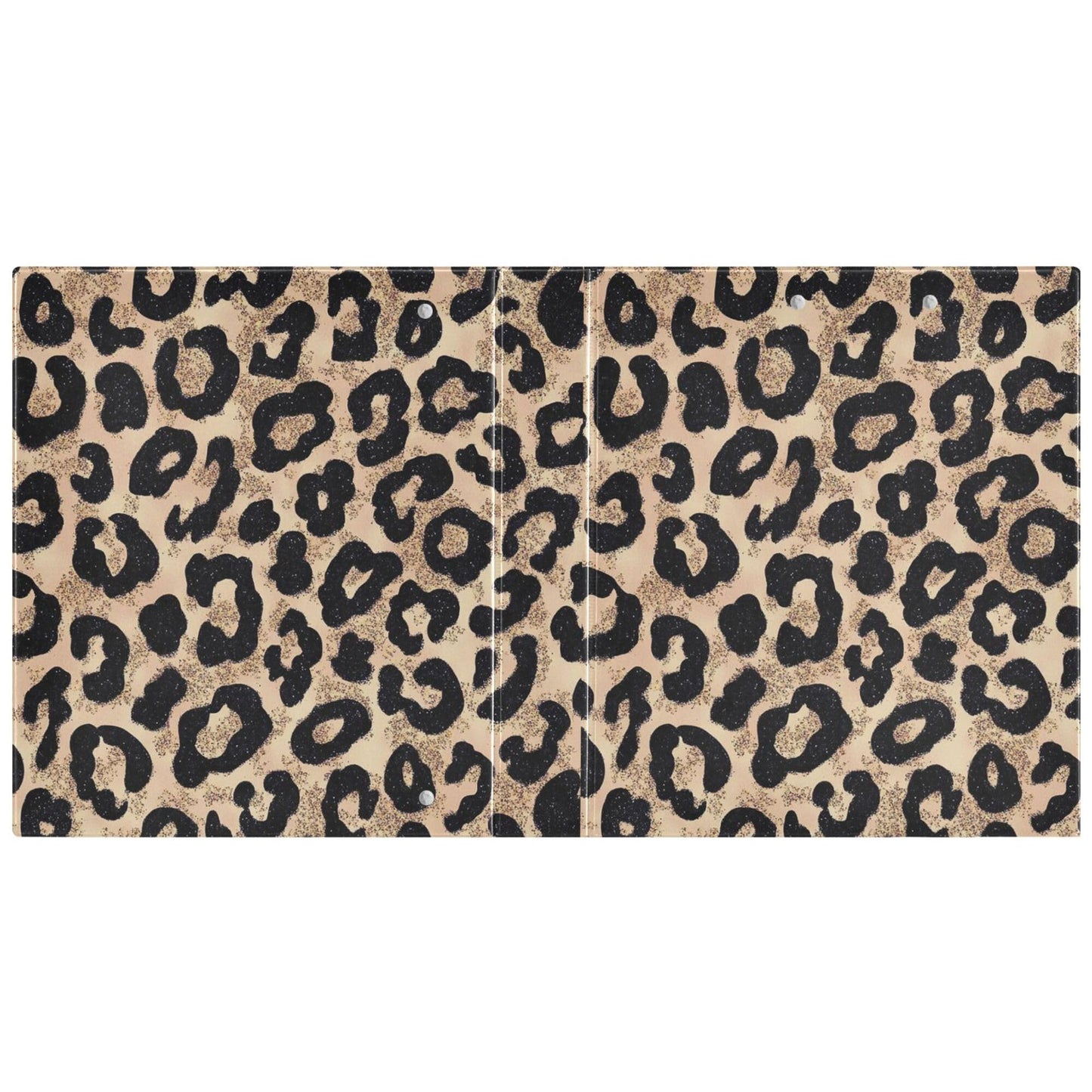 Leopard Round Ring Binders 1.5 Cheetah 3 Ring Clipboard Binder for Office School Work Supplies File Folder 200 Sheet Capacity Easy Open