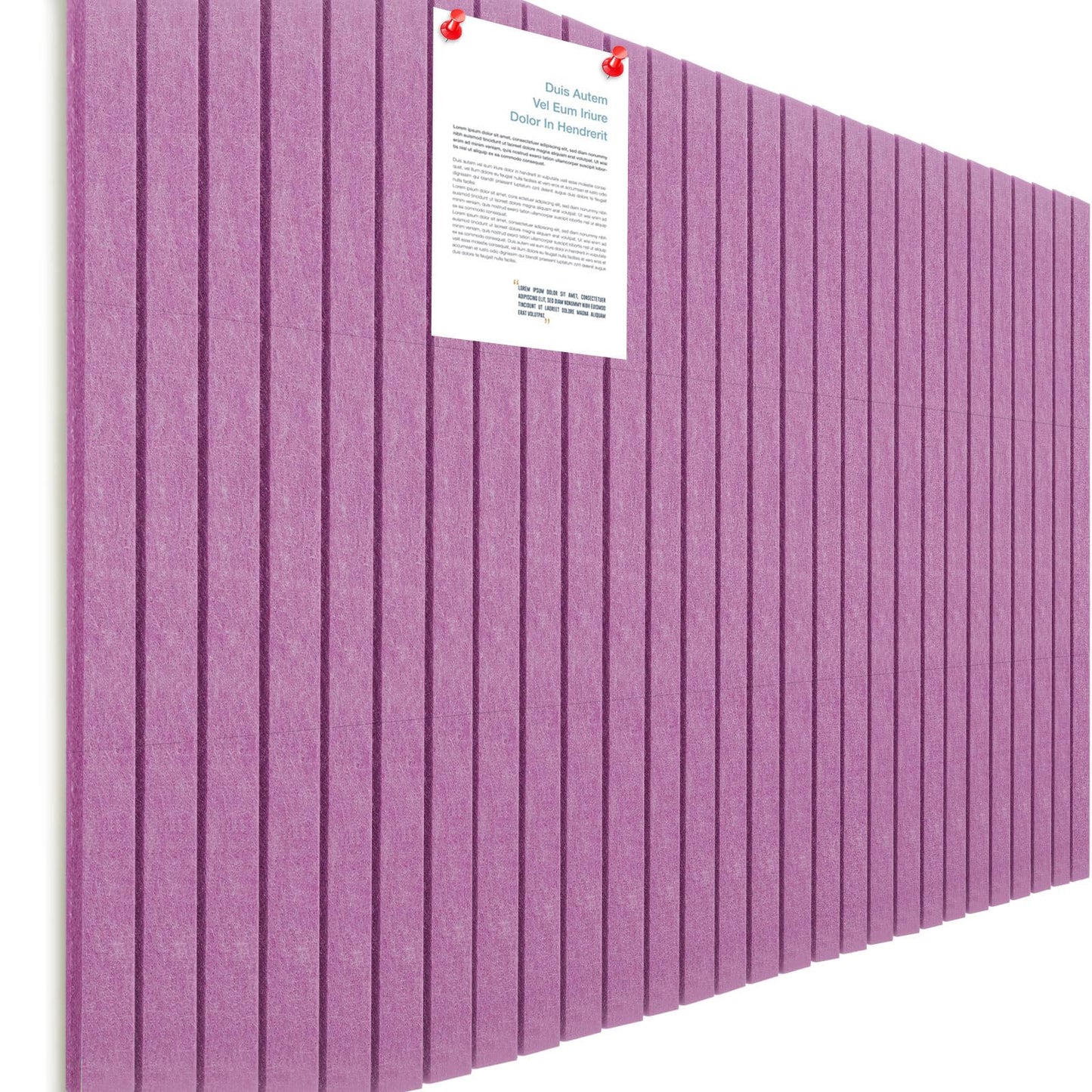 Honoson 12 Pack 48"x 36" Large Cork Board Alternative Felt Bulletin Board Wall Tiles with Safe Square Adhesive Roll Cork Tiles for Walls Home Office Classroom Back to School Pin Panels(Purple)