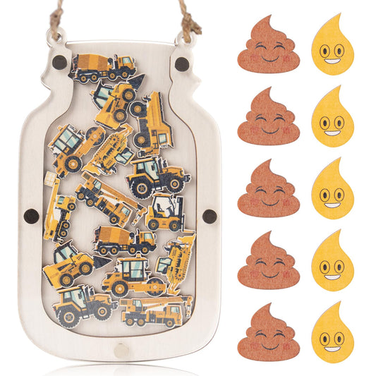 40 Pcs Reward Jars for Kids Classroom Reward Jar Toddlers Back to School Themed Construction Potty Training Rewards Toddler Incentive Behavior Responsibility Chart for School Boys Girls Supplies