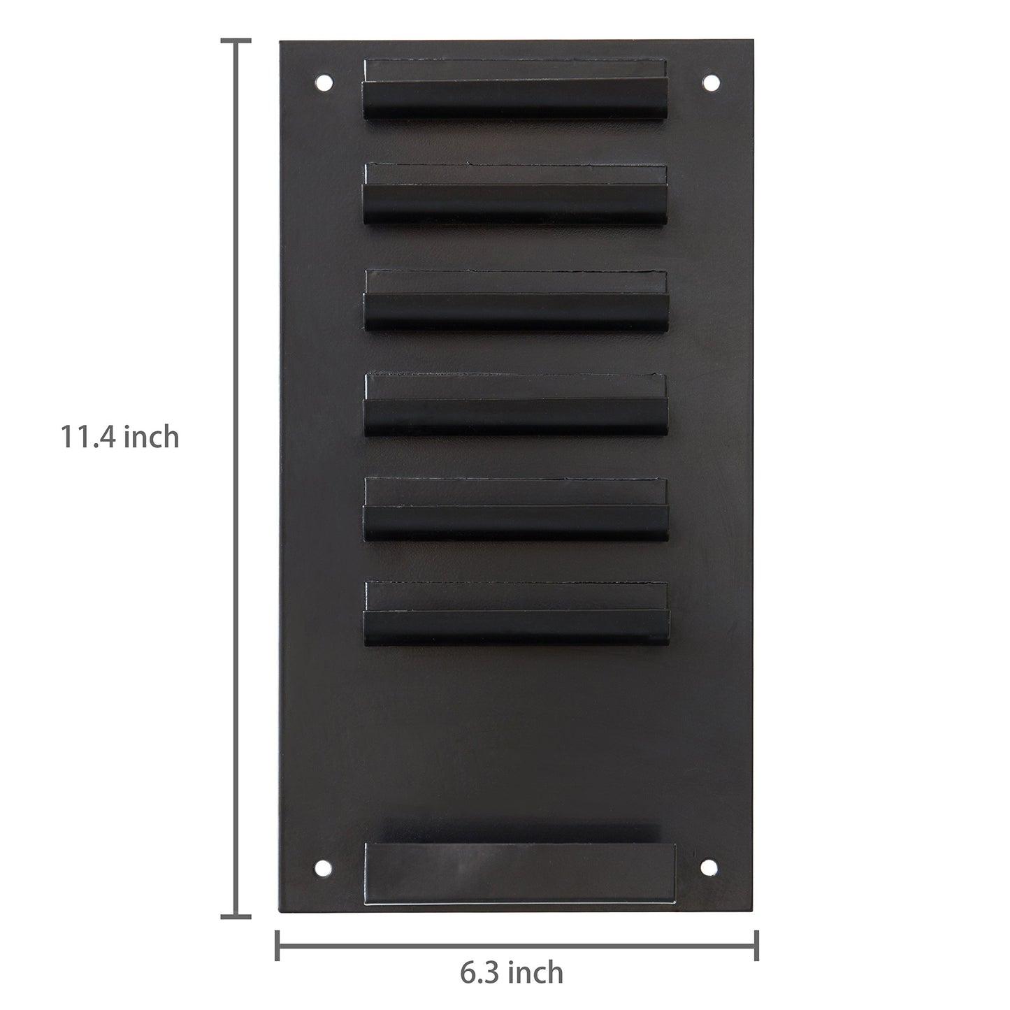 MyGift 2-Pack Vertical Whiteboard Dry Erase Marker Holder, 7-Slot Wall Mounted Organizer for Classroom Office Home, Black