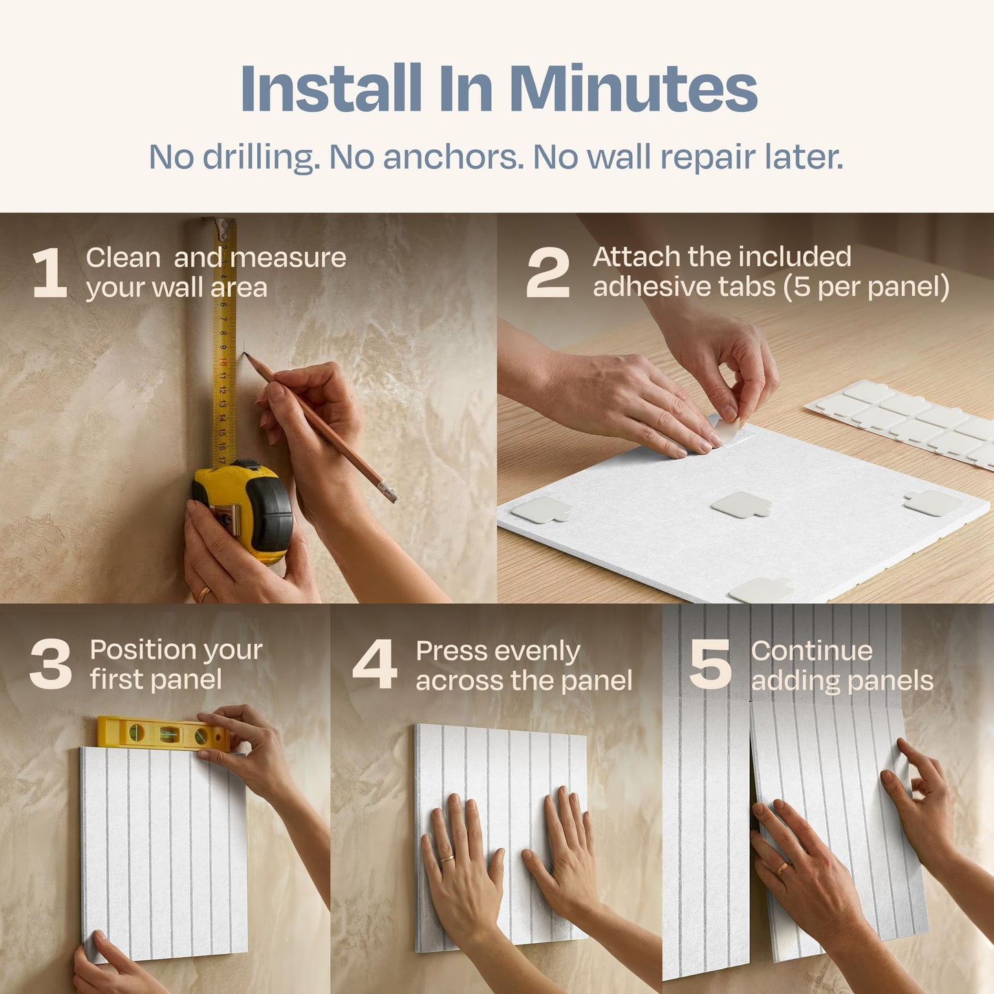 Ekkogo X-Large Cork Board Alternative 12-Pack Felt Bulletin Board Thick and Decorative Pin Board for Home Office Walls 47.24 x 35.43 Inches with 72 Adhesive Tabs - [White]