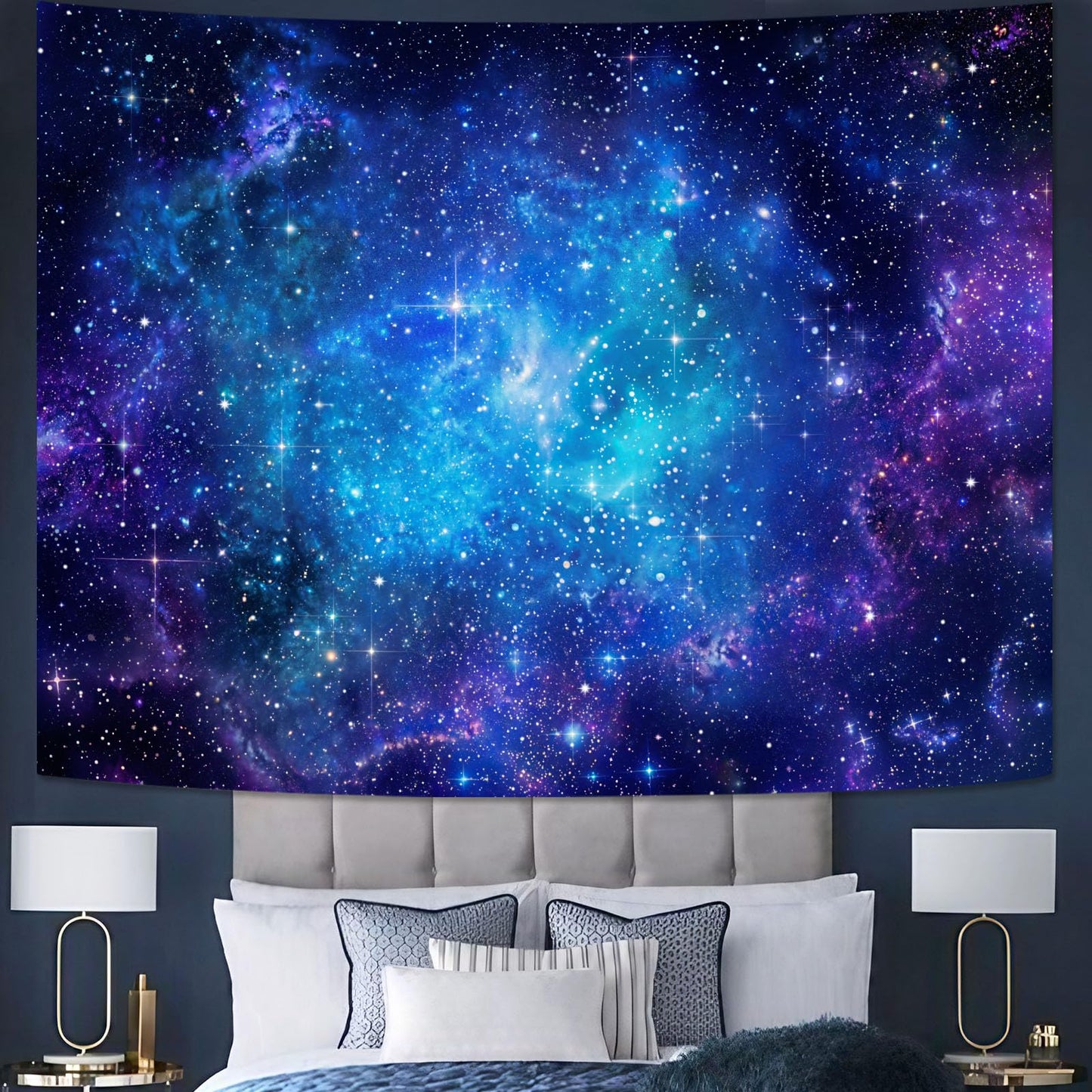 Spenlife Space Tapestry Star Wall Tapestry Galaxy Wall Hanging Tapestries for Bedroom Perfect for Living Room, Bedroom, Dorm Decor Space2 44×60 Inches