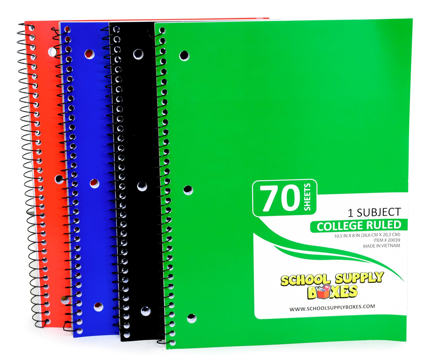 School Supply Boxes | High School Bundle (1 Box) | Back to School Essentials Kit for Students & Teachers | Includes 1" Binders, College-Ruled Notebooks, Highlighters, Markers, & More