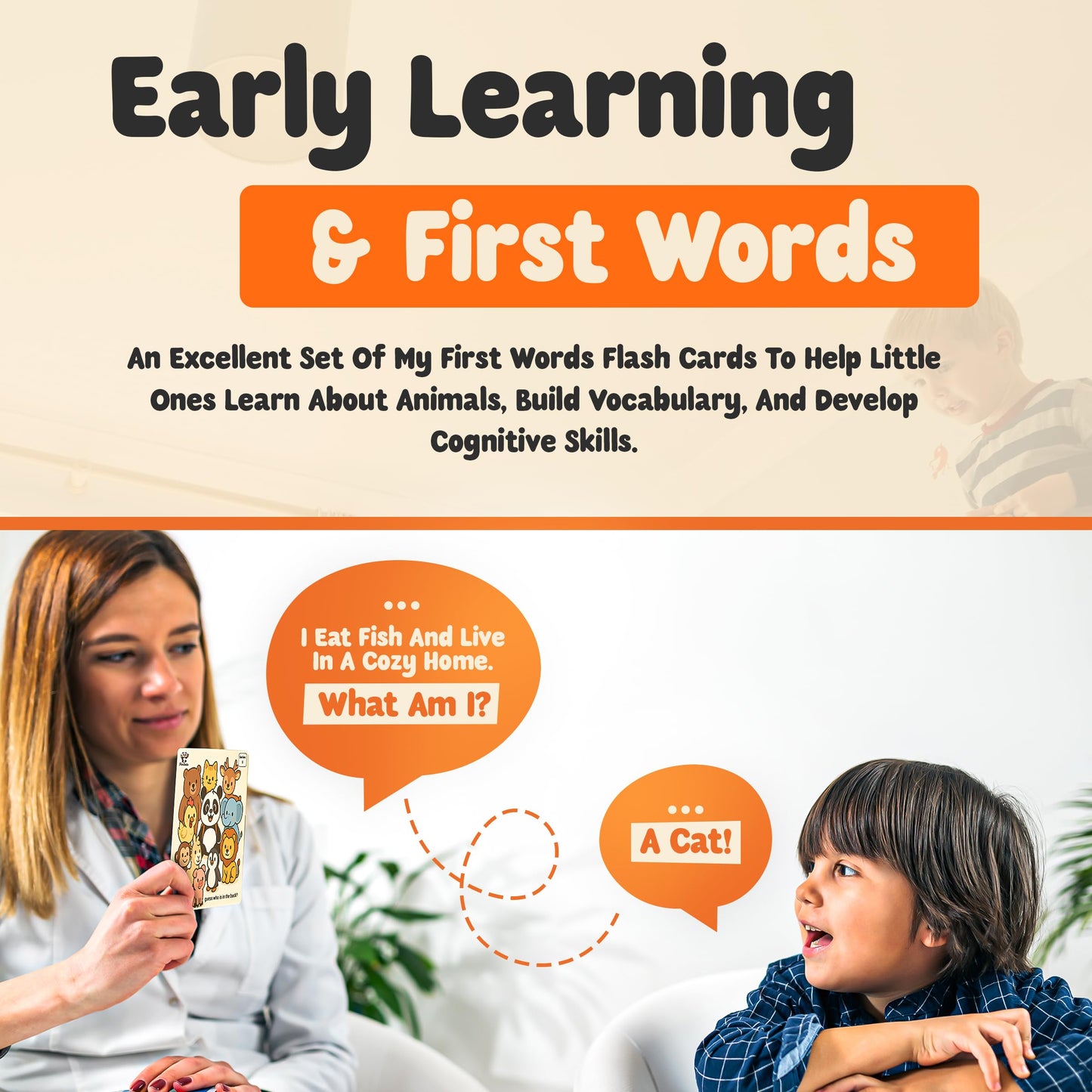 Touch & Feel Textured Animal Flashcards – Montessori Sensory Cards with Embossed Letters for Toddlers | Speech Development, Visual Learning, Travel and Autism-Friendly Play & Party Favors (Series 2)