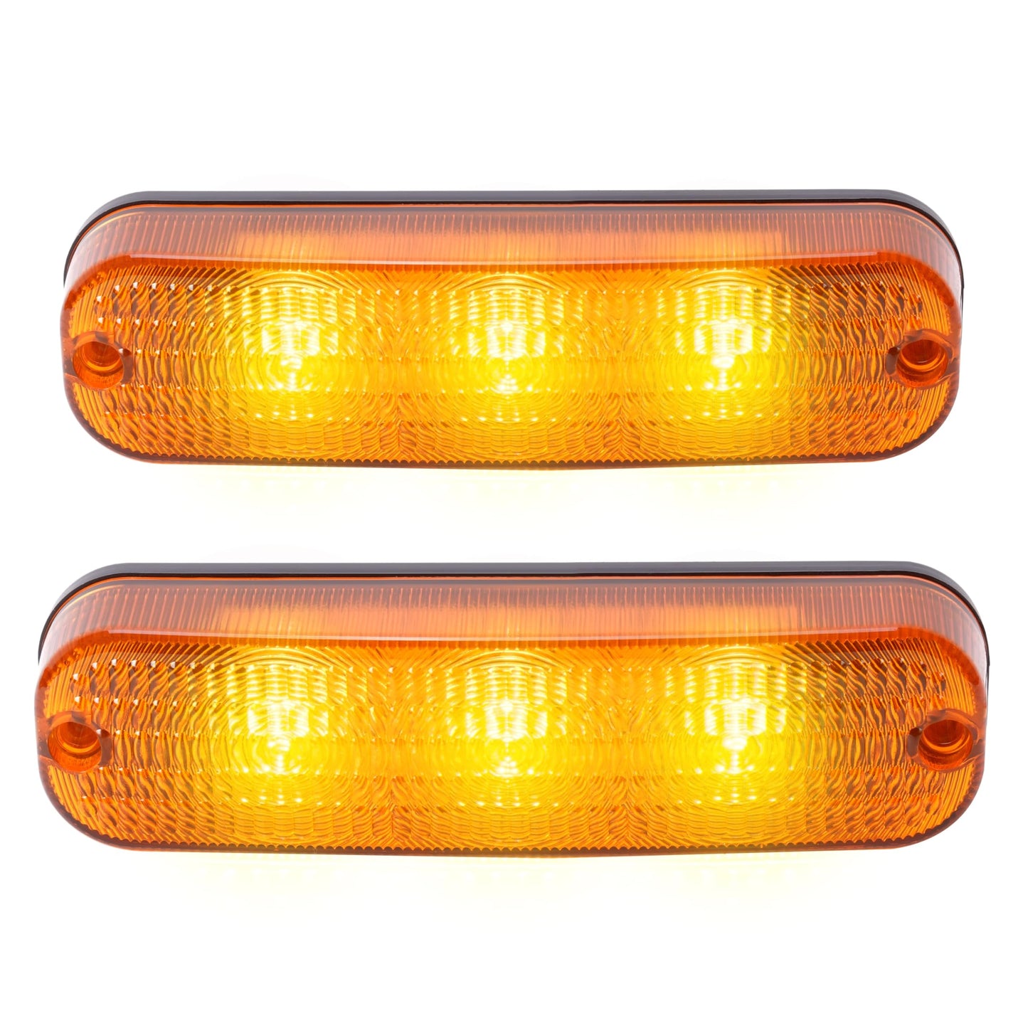 HECASA LED Flashing Amber Cab Light, 2Pcs, Compatible with John Deere Tractors 4040-4960, Plastic Material