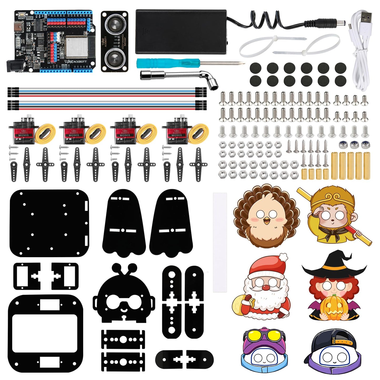 ACEBOTT Robotics for Kids Ages 12-16，Bionic Biped Robot Kit for Arduino ESP32, STEM Science Kits, Cool Engineering Building Toys, Science Coding Kit for 12+ Boys Girls Teens and Adults Unique Gifts