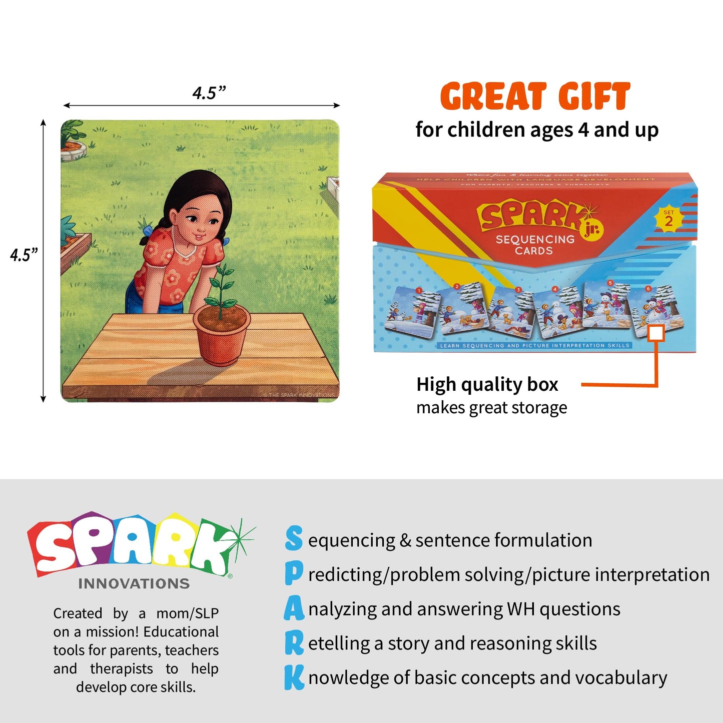 Sequencing Cards, Picture Cards, Storytelling Cards, Speech Therapy Materials, Home School Supplies, ESL, ELL, Social Skills, Combo Set