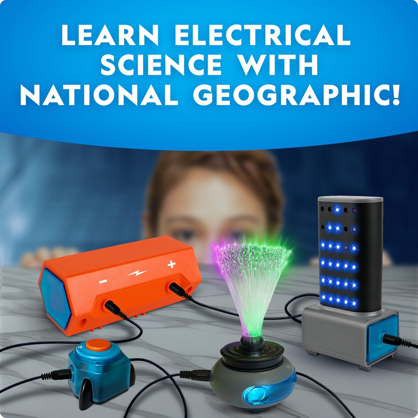 National Geographic Circuit Maker Kit - Electronics Kit for Kids with 120 Electrical Projects, Electric Circuit STEM Toy, Electronic Projects, Electrical Kit for Kids, Electricity Set